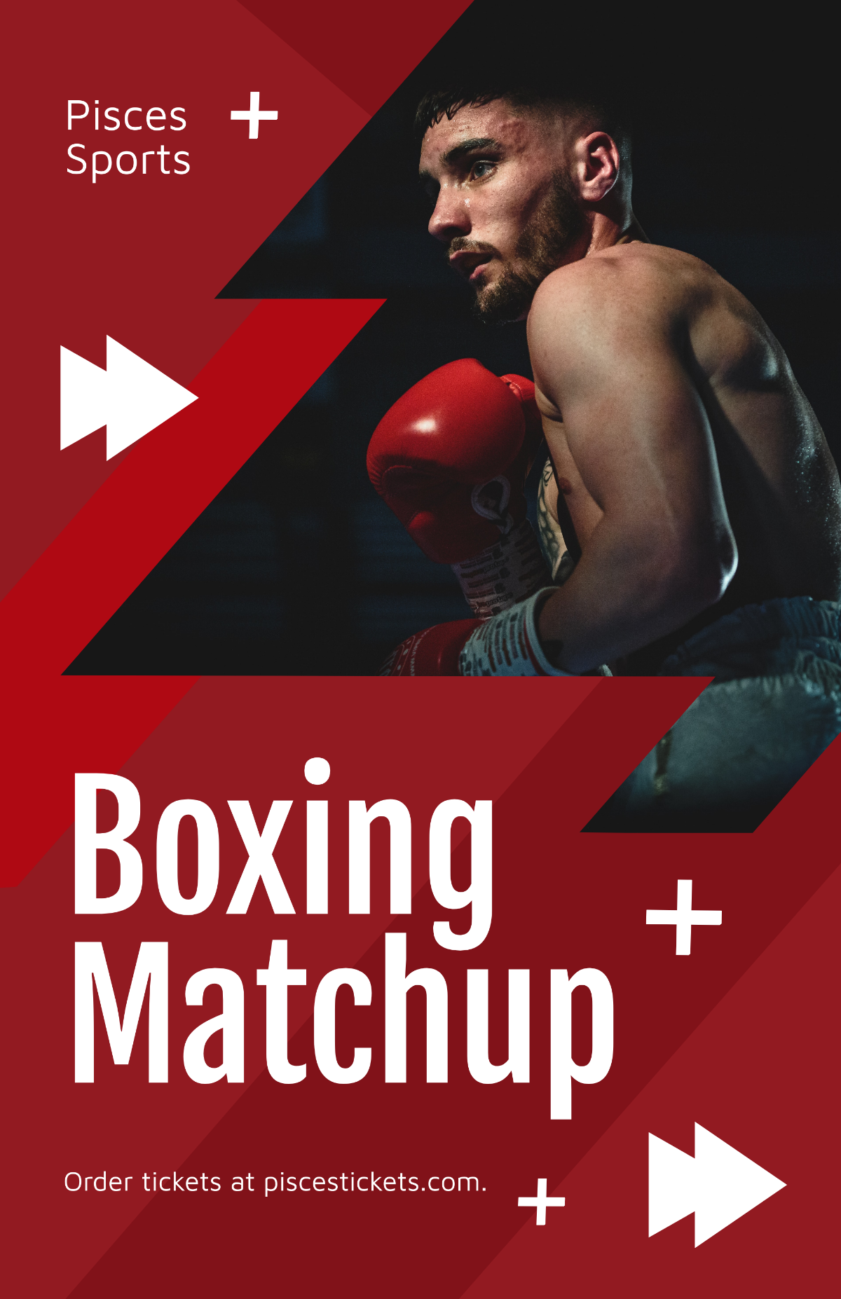 Boxing Matchup Poster Template