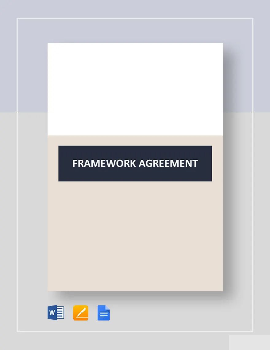 Framework Agreement Template in Word, Google Docs, Apple Pages