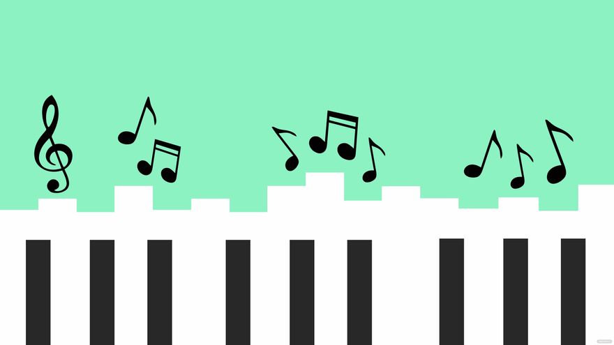 Music Piano Background in Illustrator, EPS, SVG, JPG, PNG