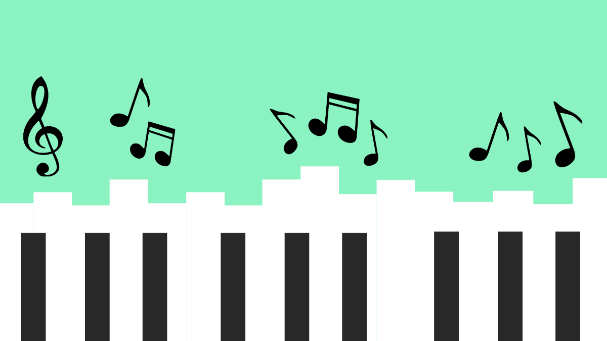 Music Piano Background Template