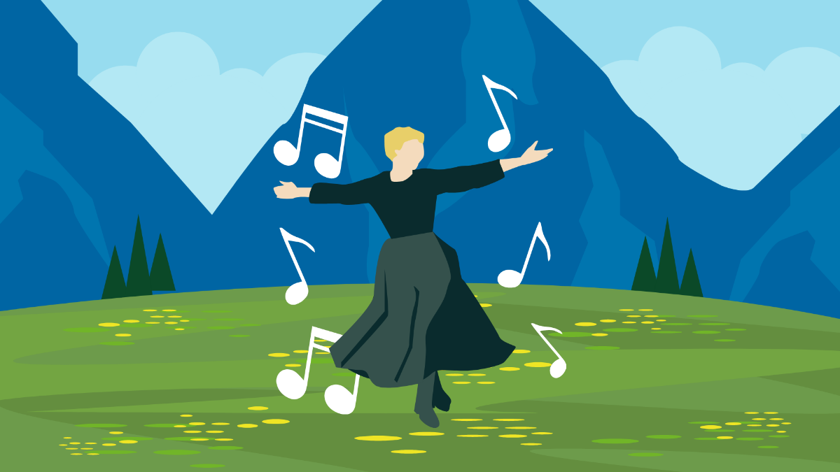 Sound of Music Background Template