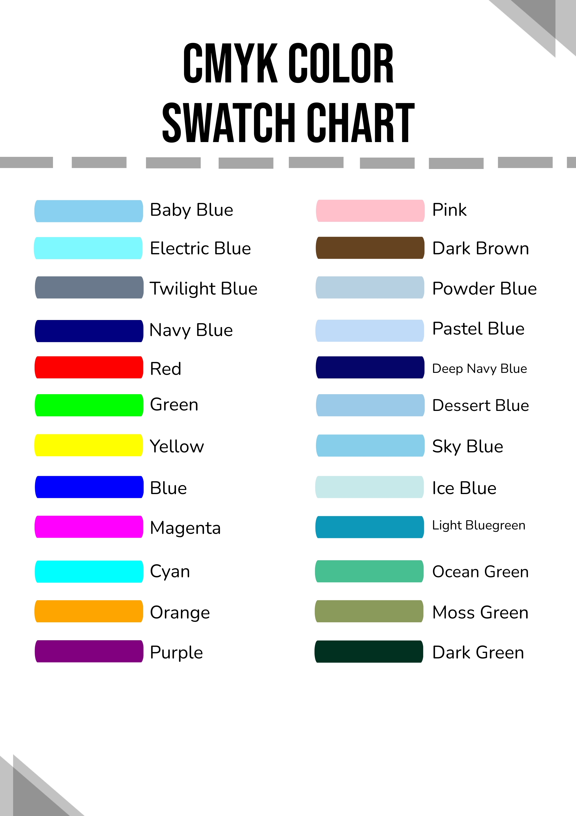 Free Colored Pencil Swatch Chart Download In Pdf Illustrator