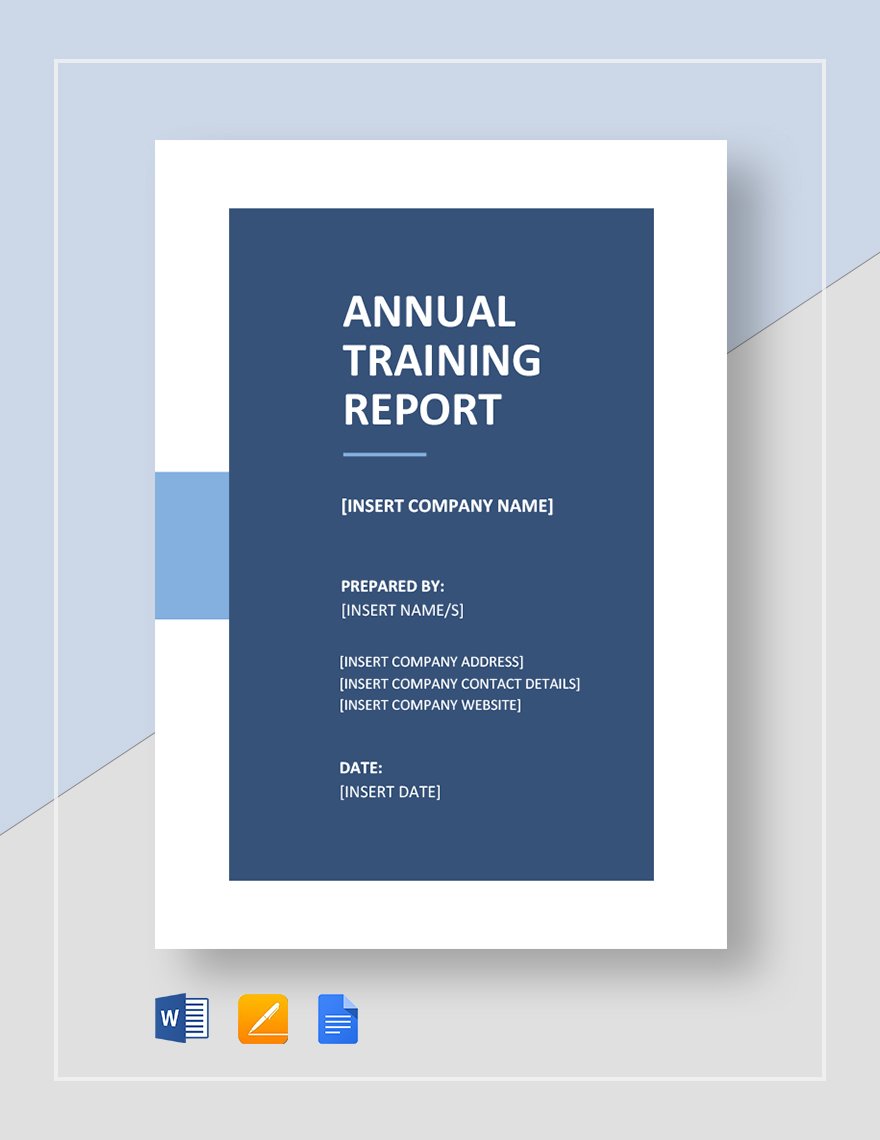 Annual Training Report Template