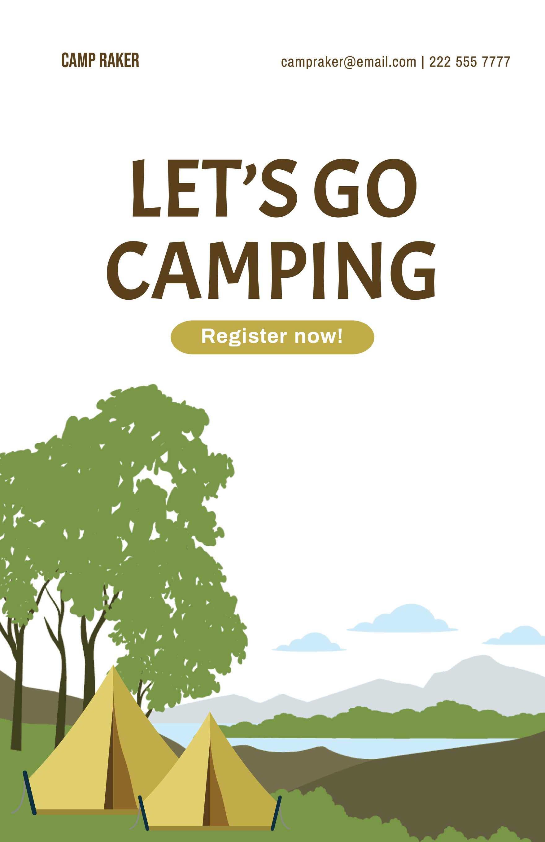 Camping Safety Poster Template