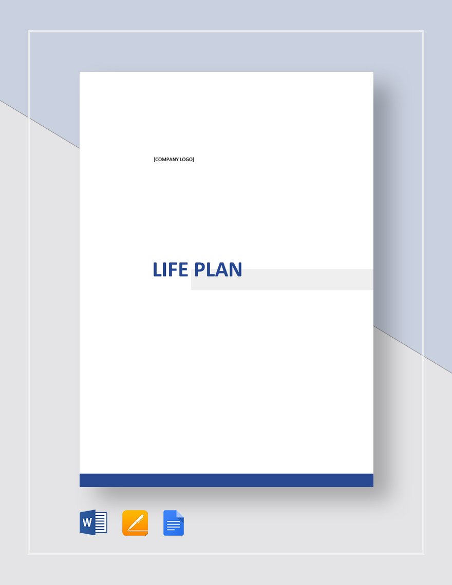 Life Plan Template Google Docs, Word, Apple Pages