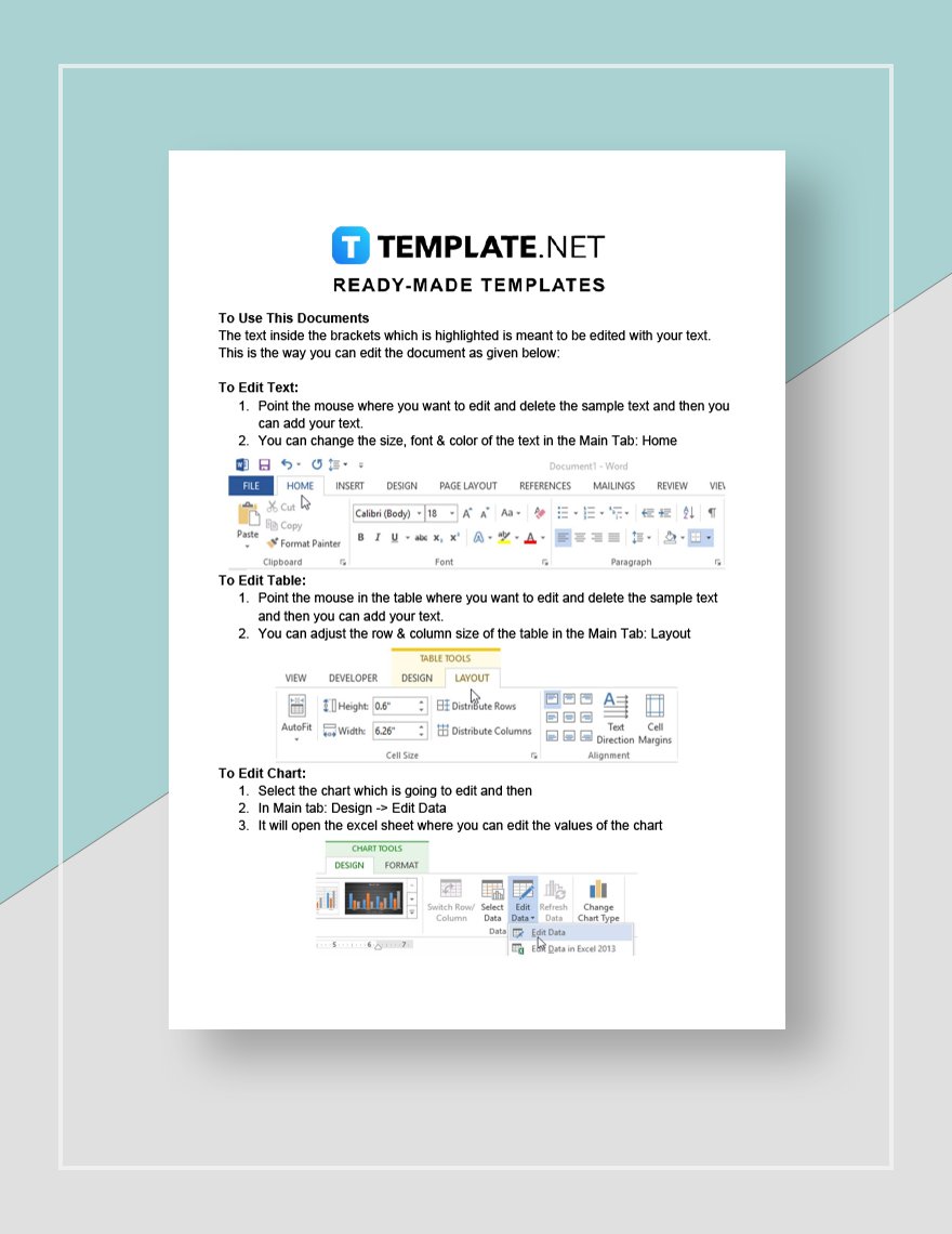 Real Estate Project Report Template