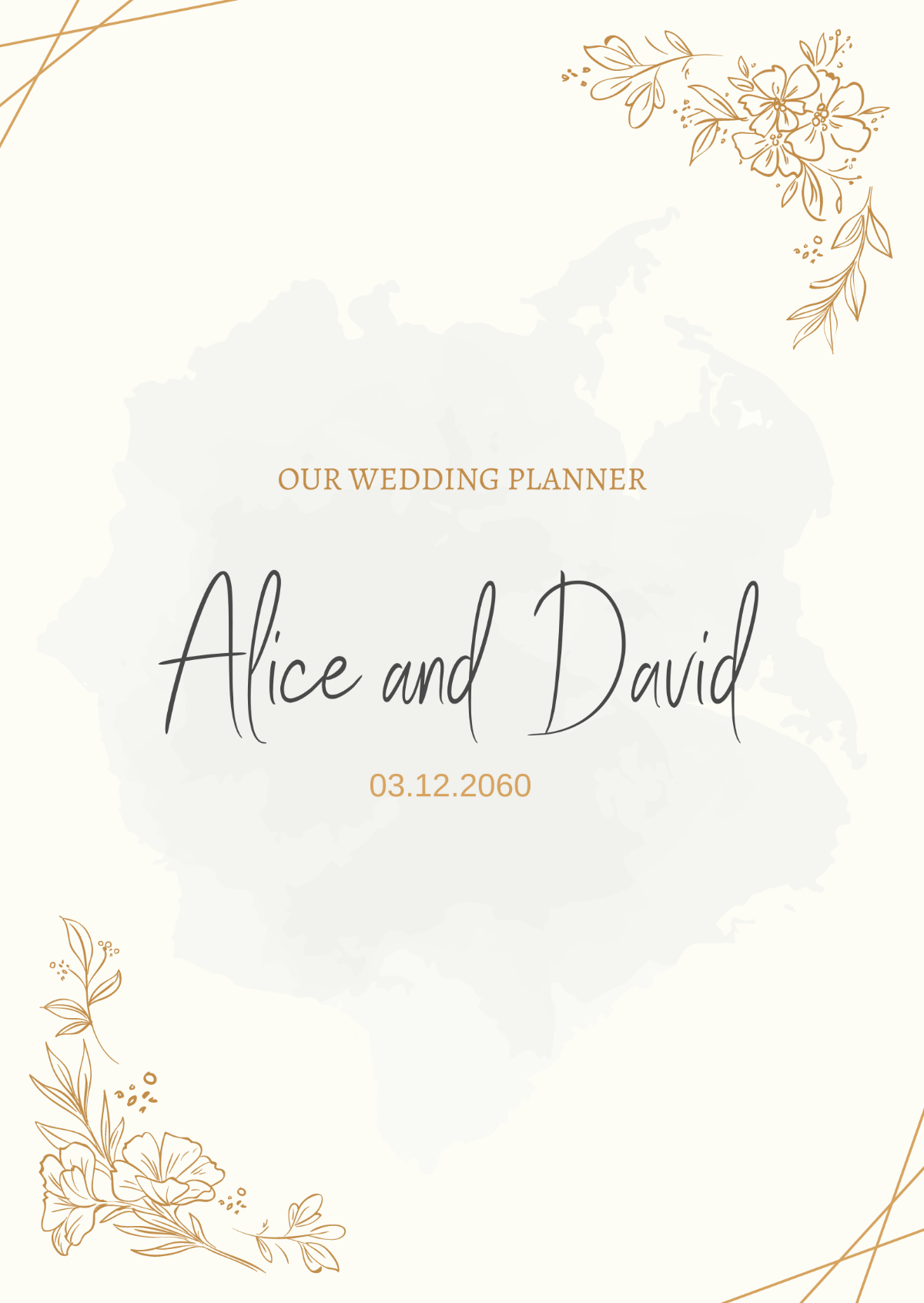 Wedding Planner Cover Template