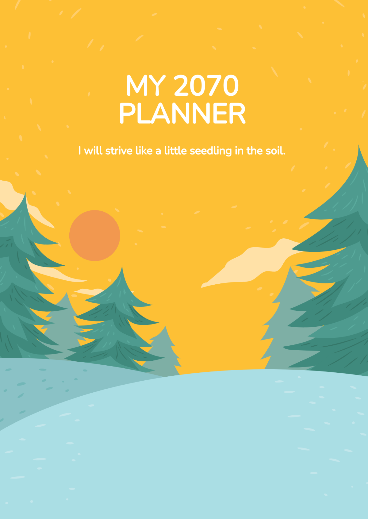 Free Nature Planner Cover Template