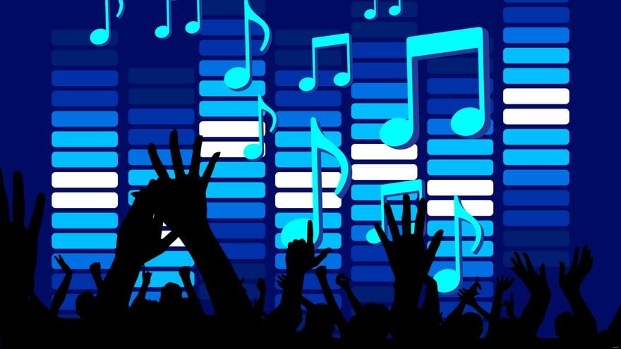 Free Music Party Background in Illustrator, EPS, SVG, JPG, PNG