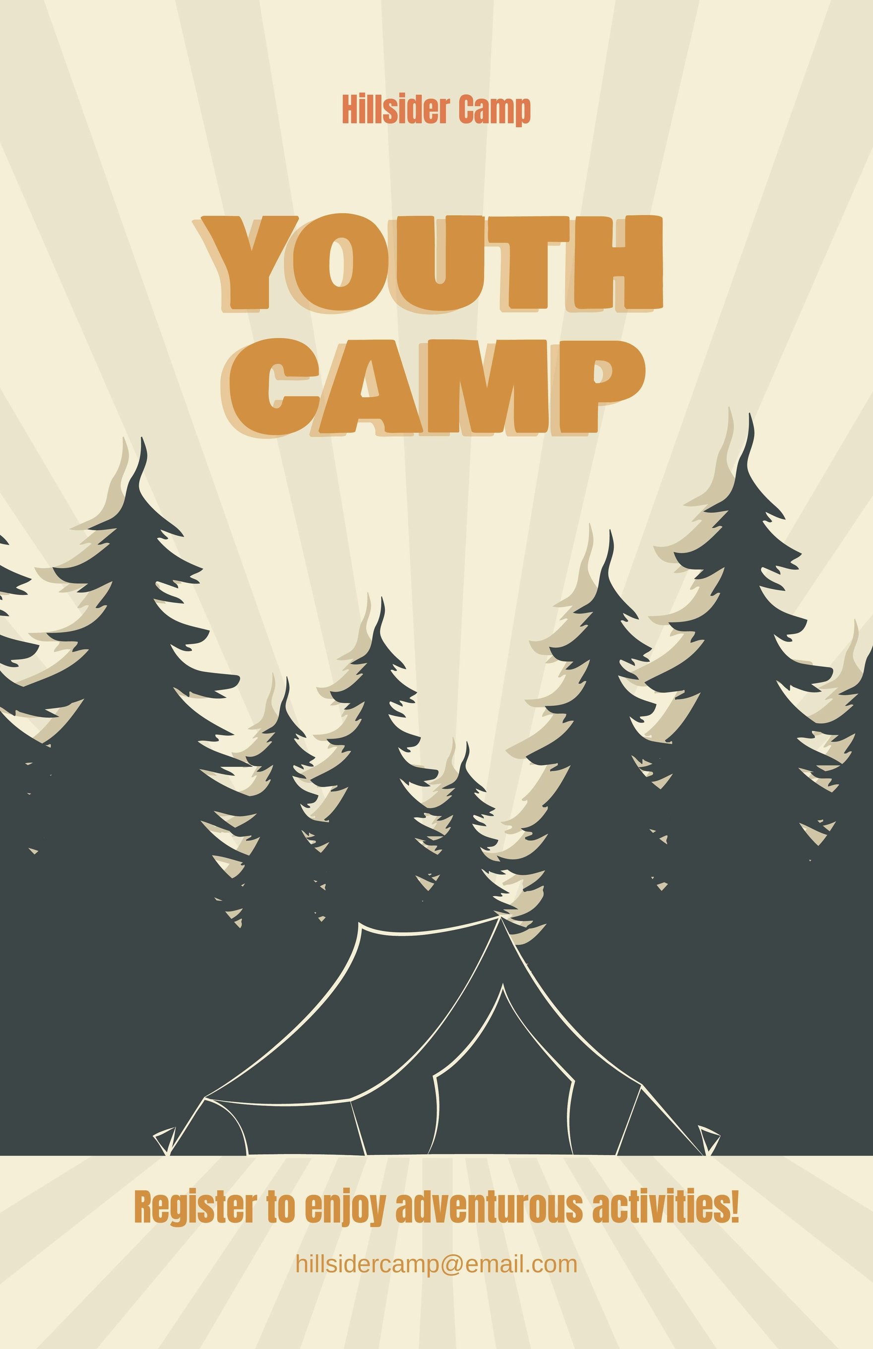 Creative Camping Poster Template