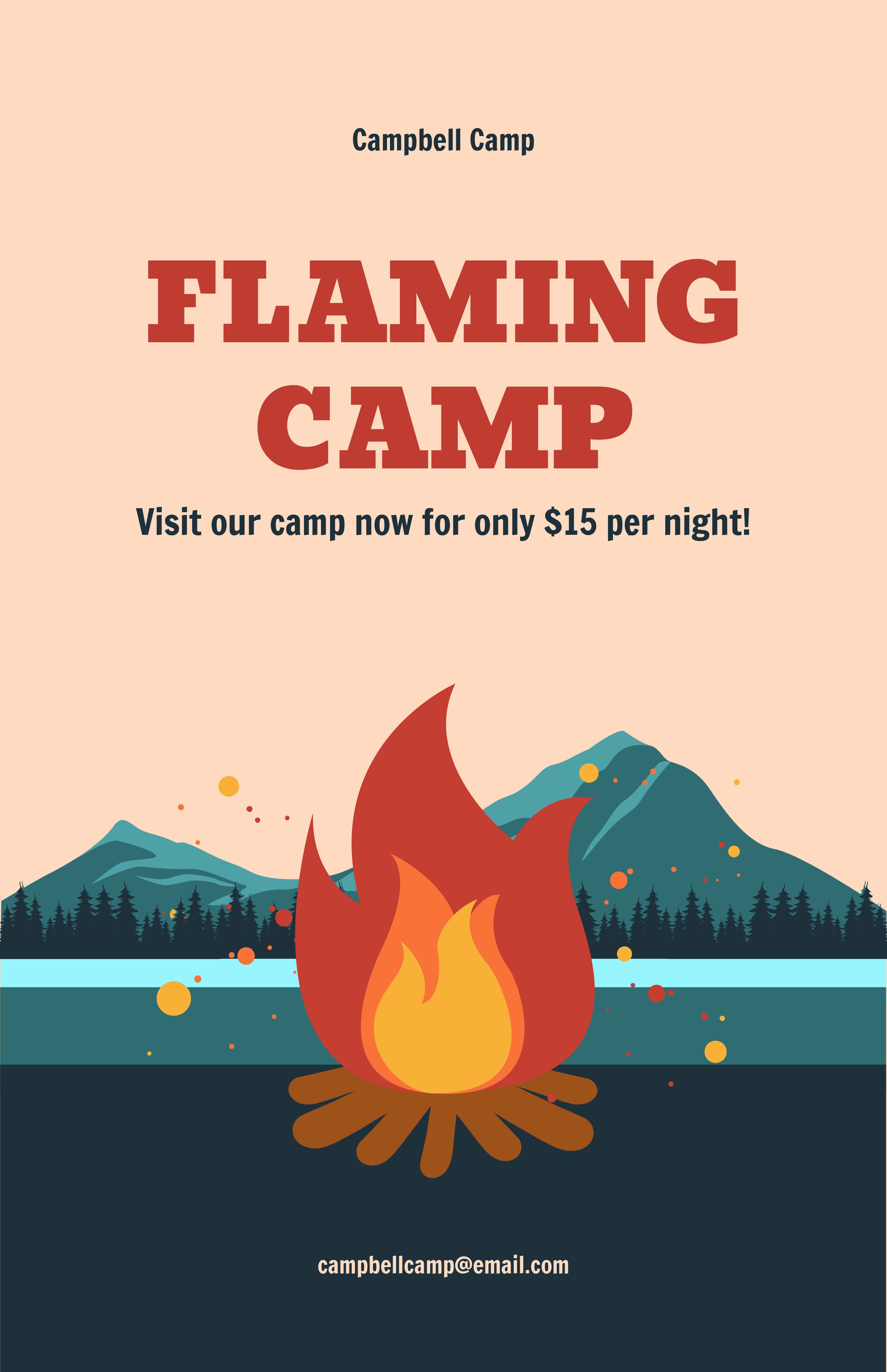 Family Camping Poster Template - Edit Online & Download Example ...