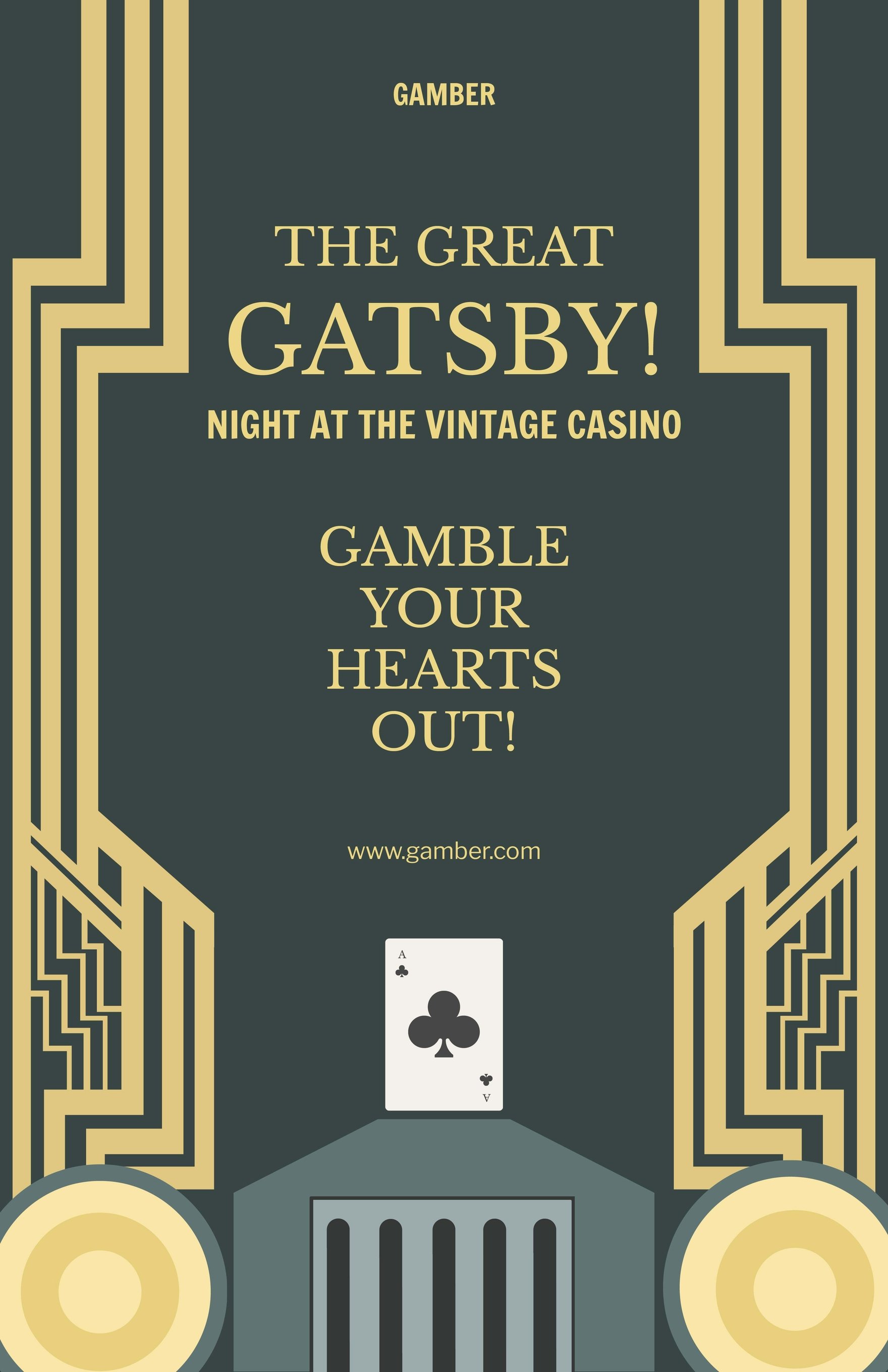 Vintage Casino Poster