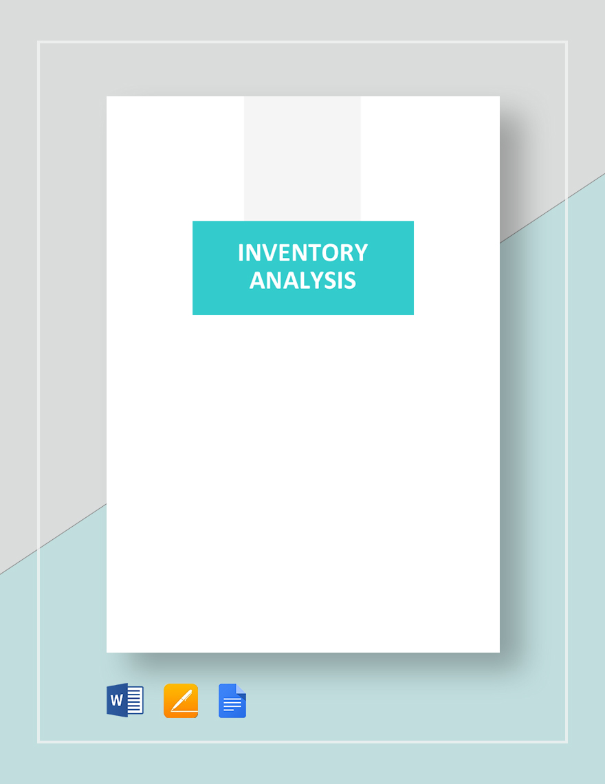 Inventory Analysis Template