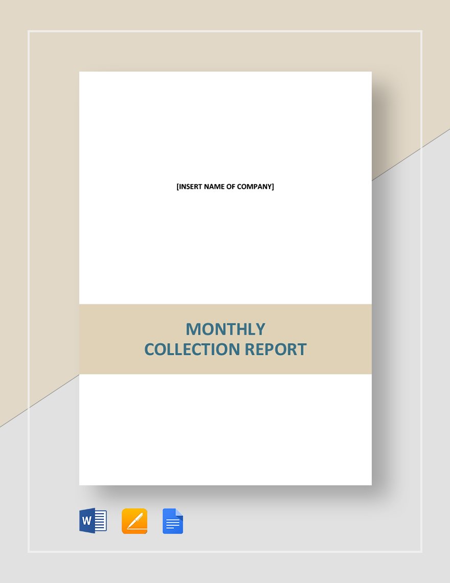 Monthly Collection Report Template