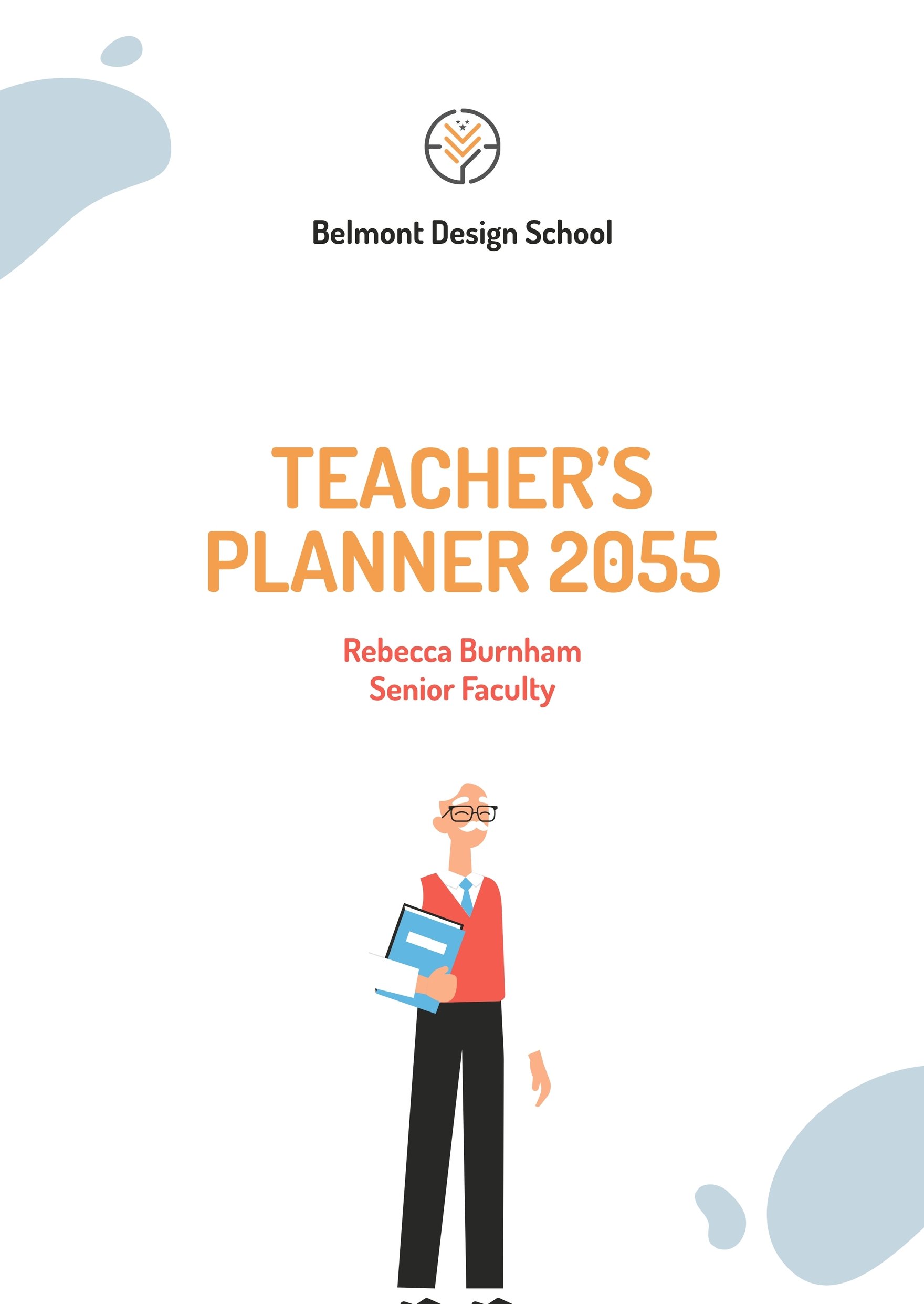Teacher Planner Cover Template