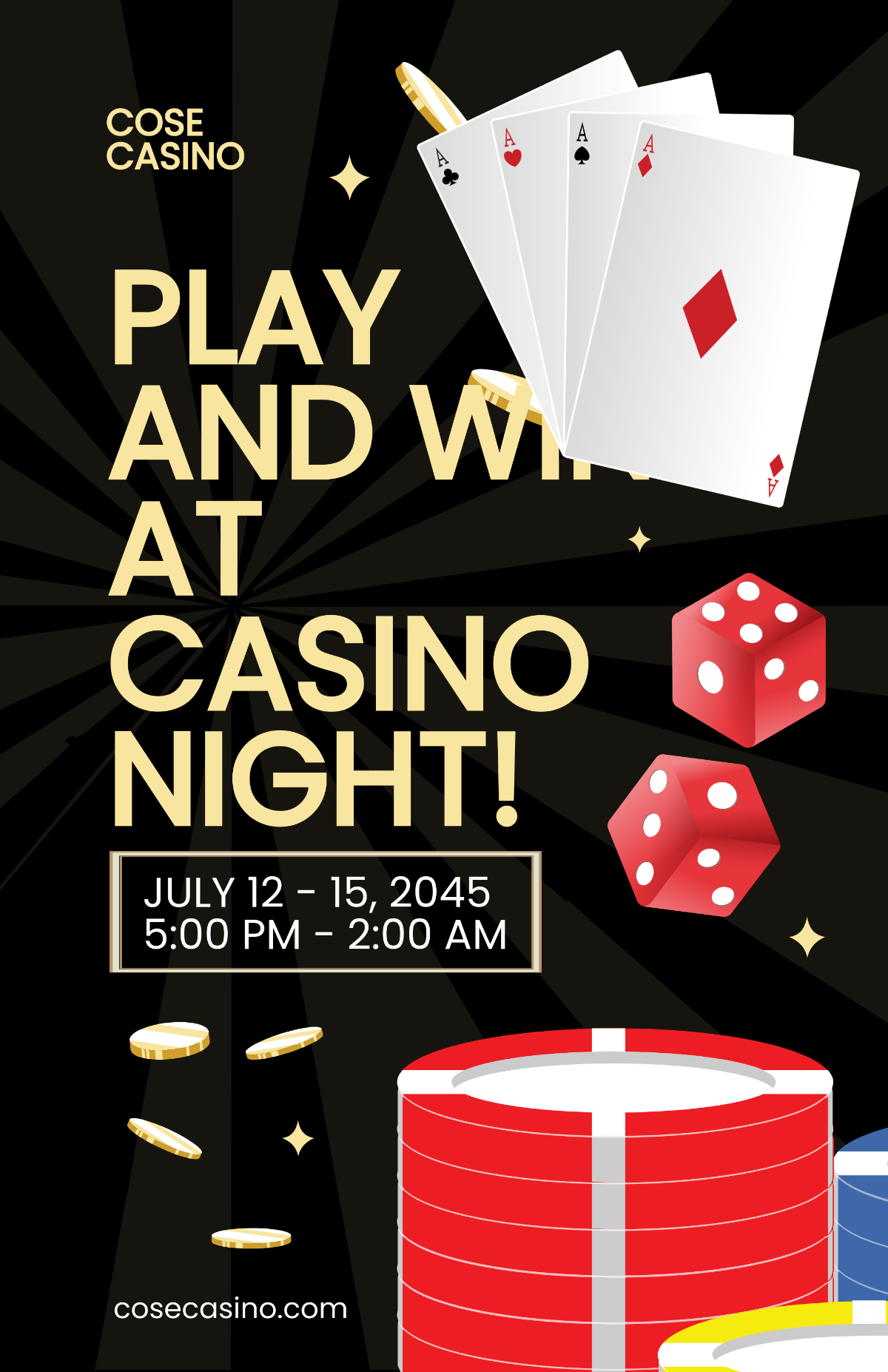 Casino Advertising Poster Template