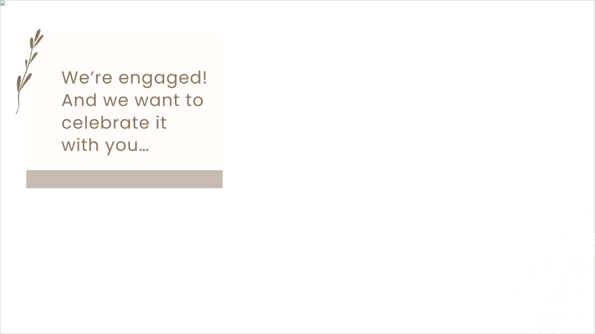 Free Engagement Invitation Video Template to Edit Online