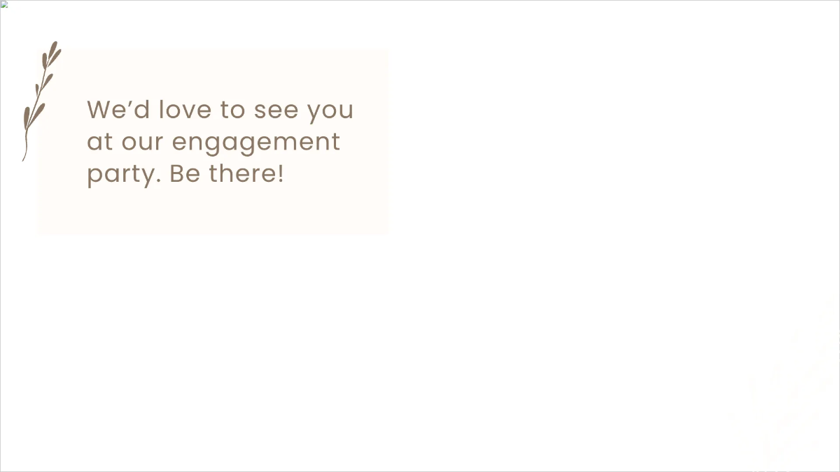 Free Engagement Invitation Video Template to Edit Online