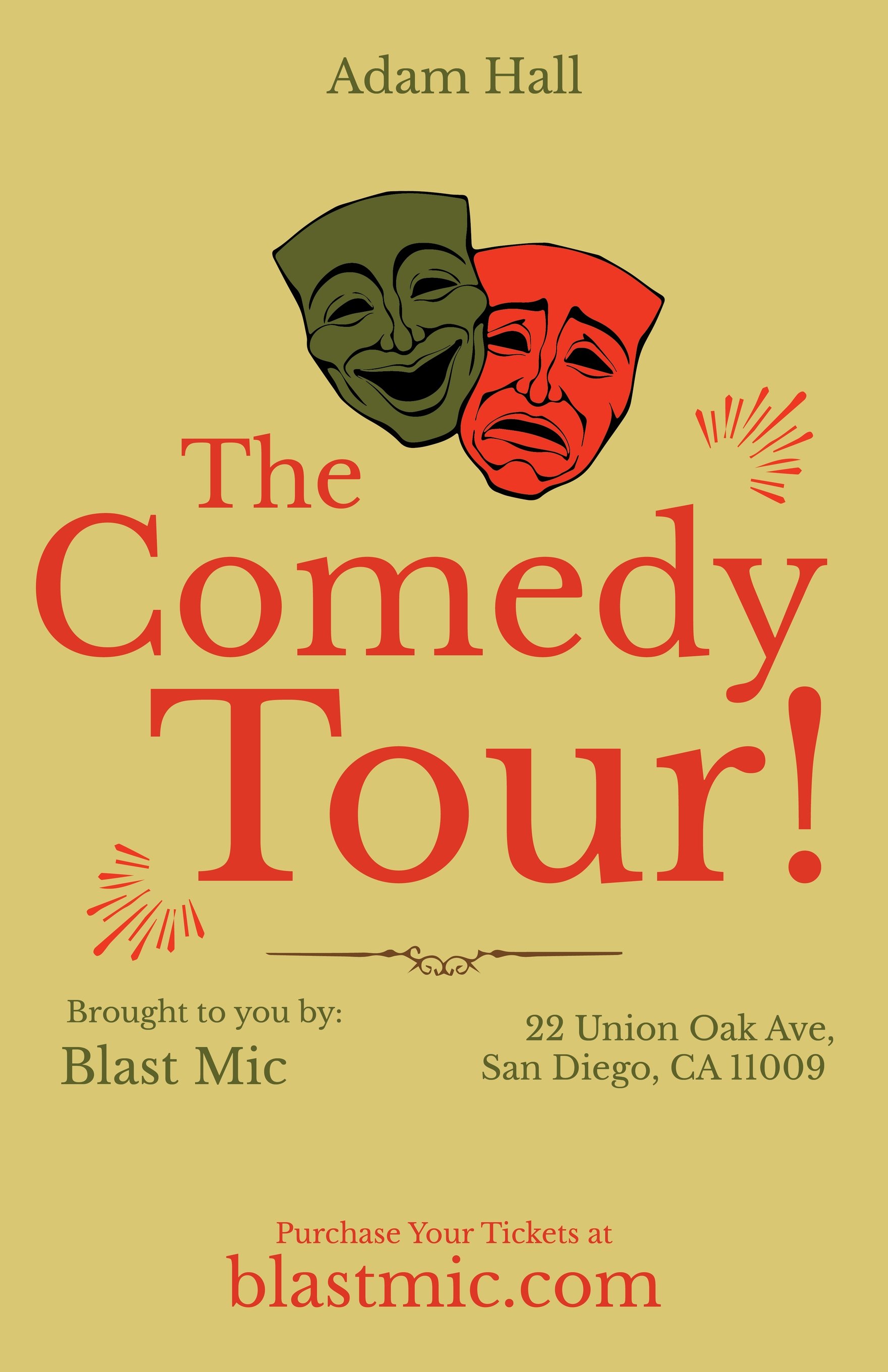 Vintage Comedy Show Poster