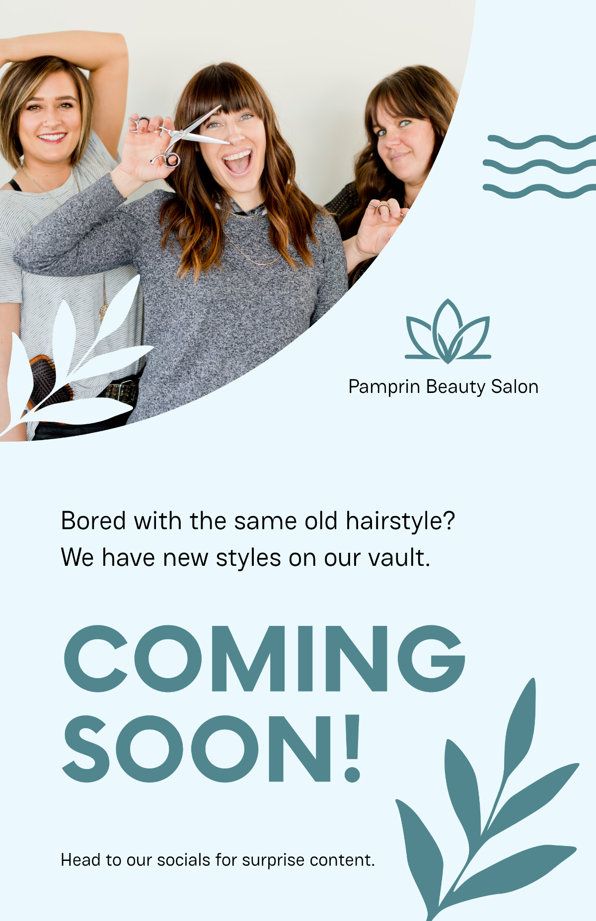 Salon Coming Soon Poster Template