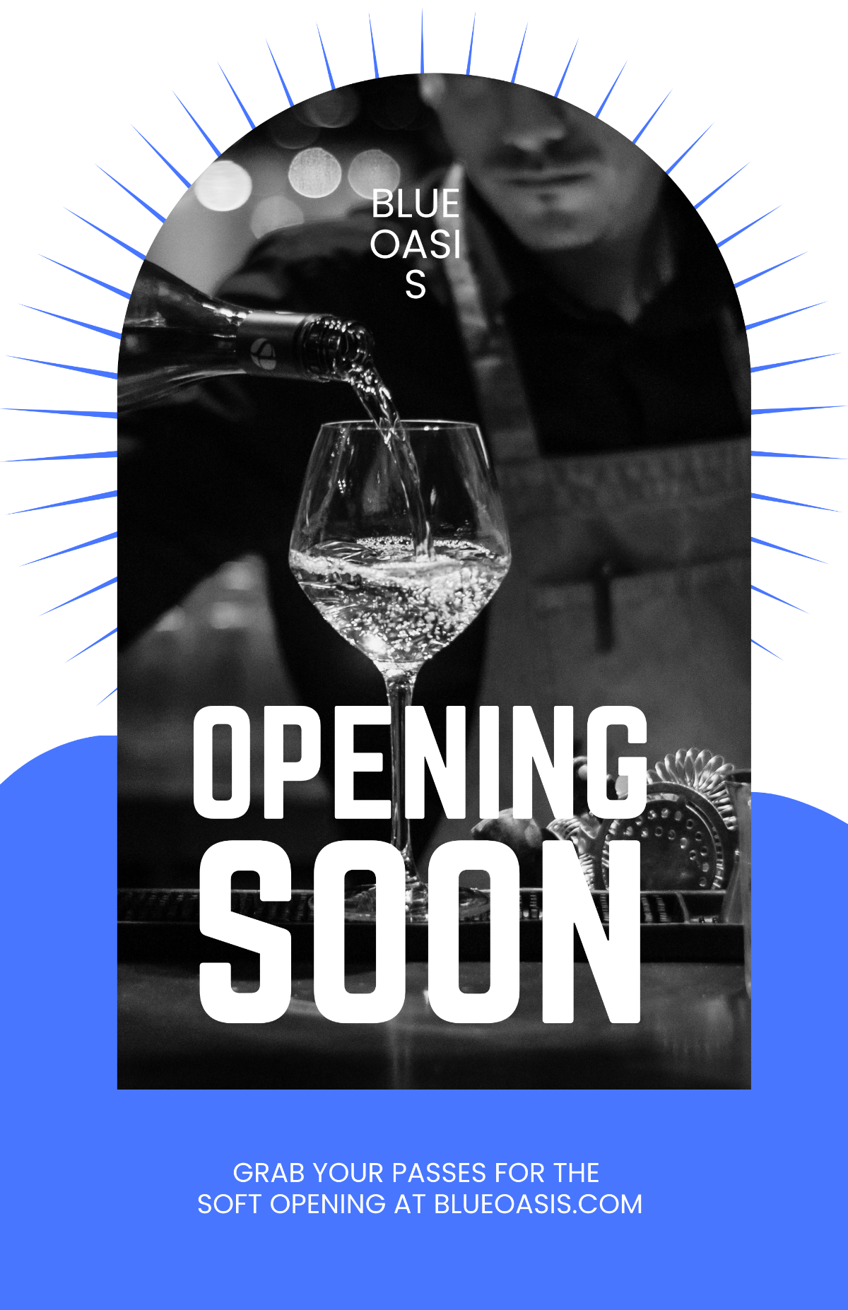 Bar Coming Soon Poster Template
