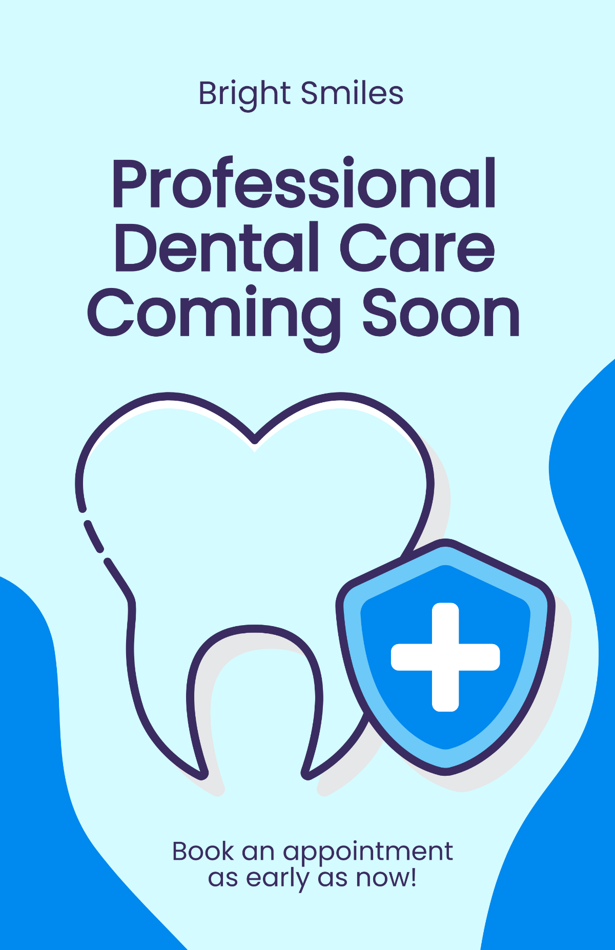 Dental Clinic Coming Soon Poster Template