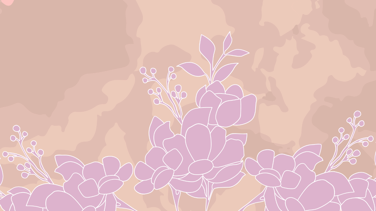 Purple Watercolor Flower Background