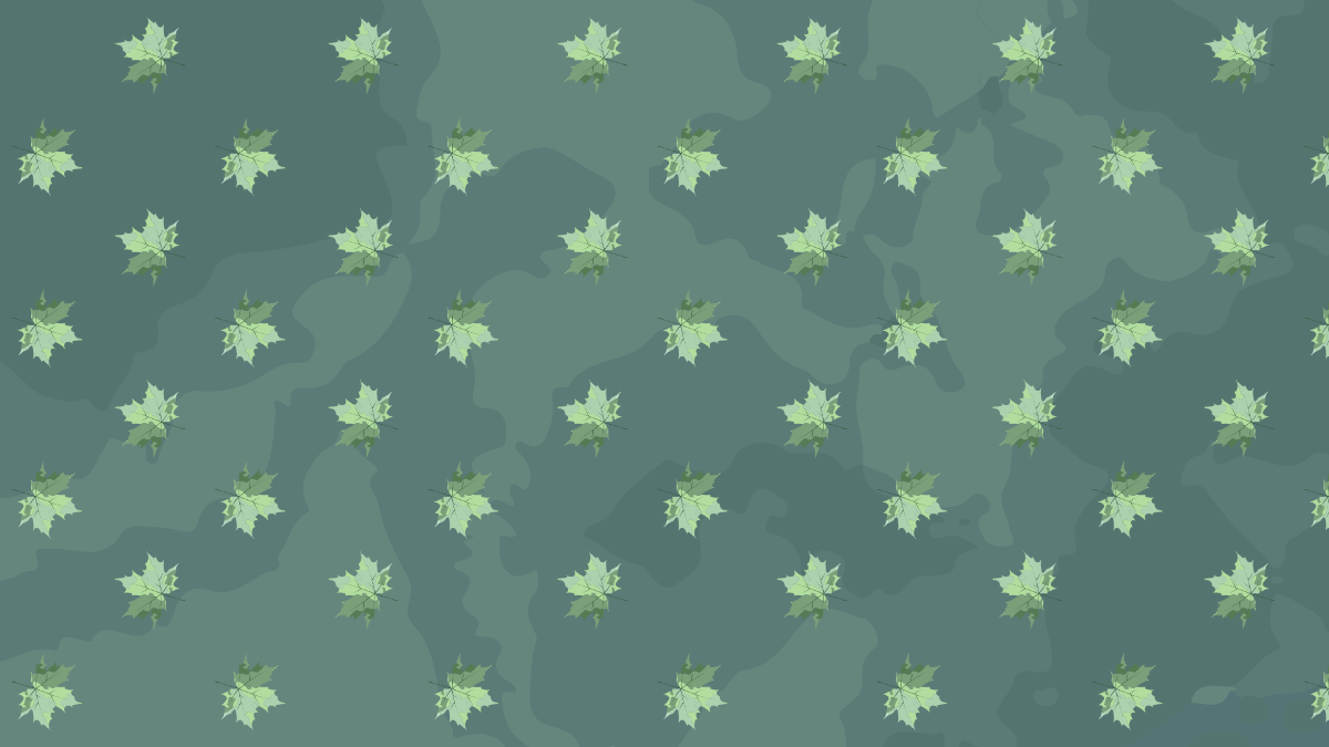 Watercolor Leaf Background Template