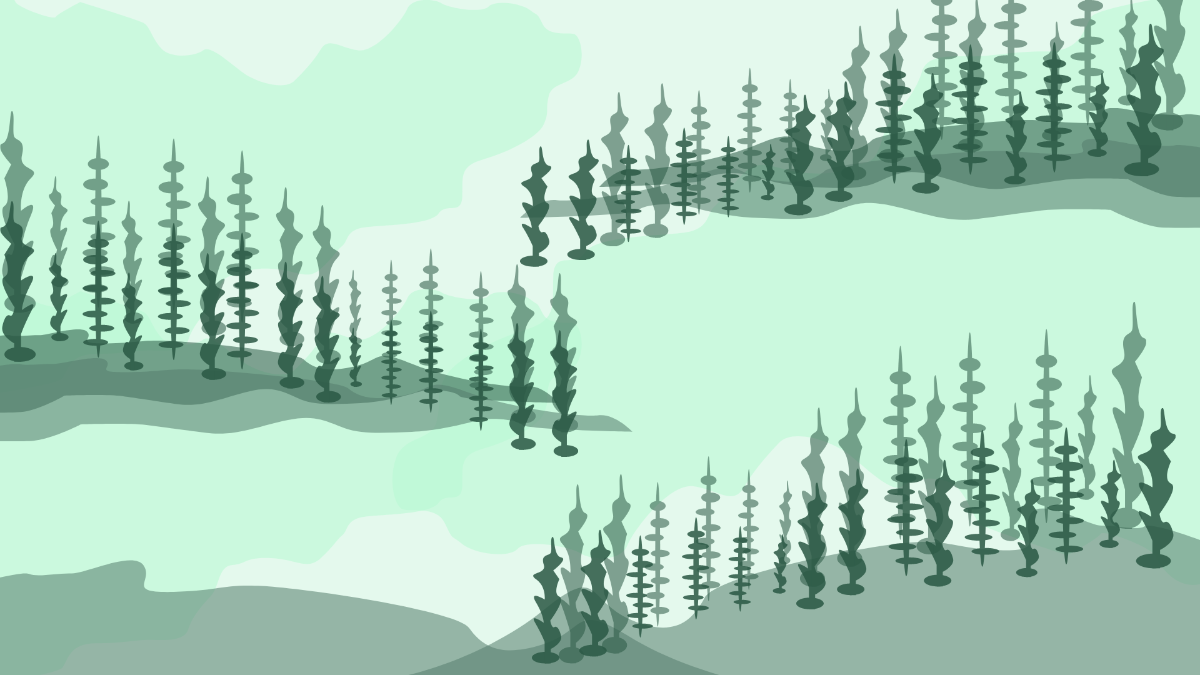 Watercolor Forest Background Template