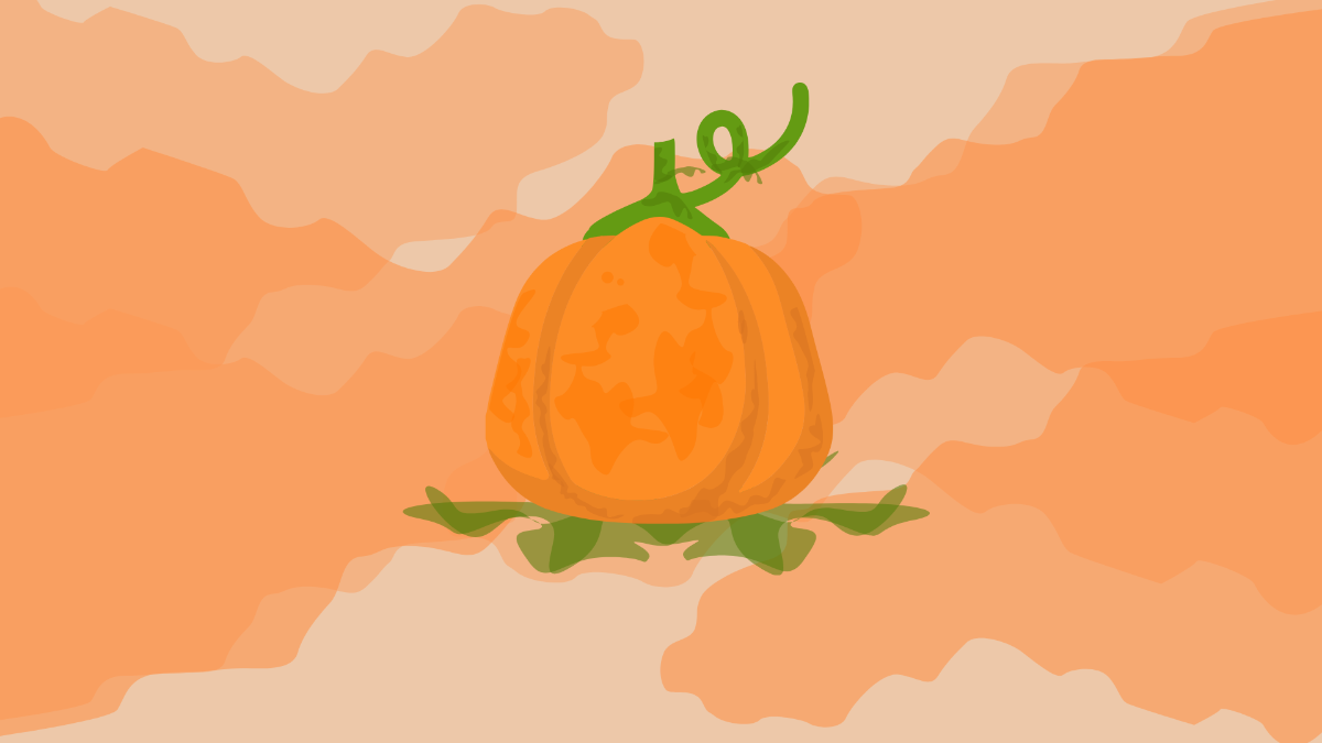 Free Watercolor Pumpkin Background Template