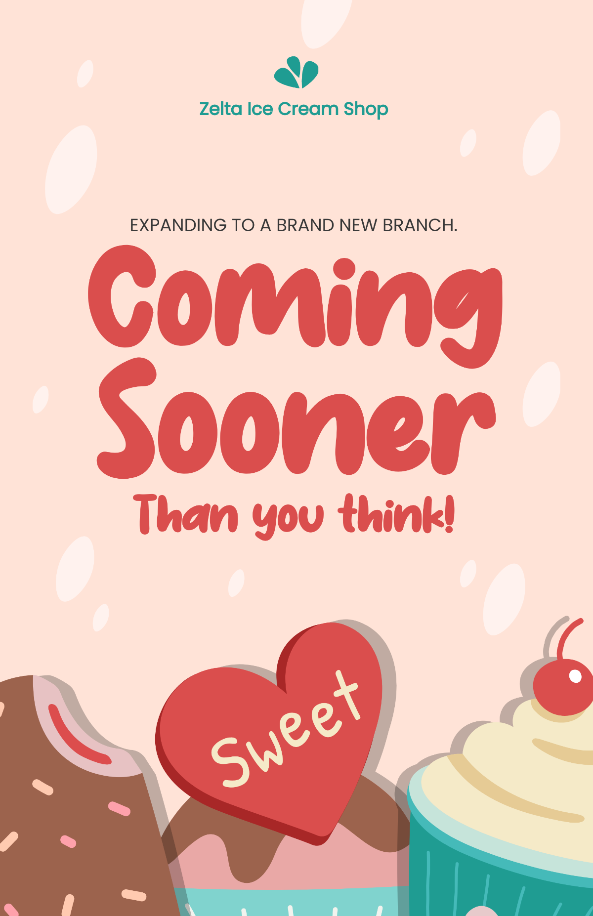 New Branch Coming Soon Poster Template