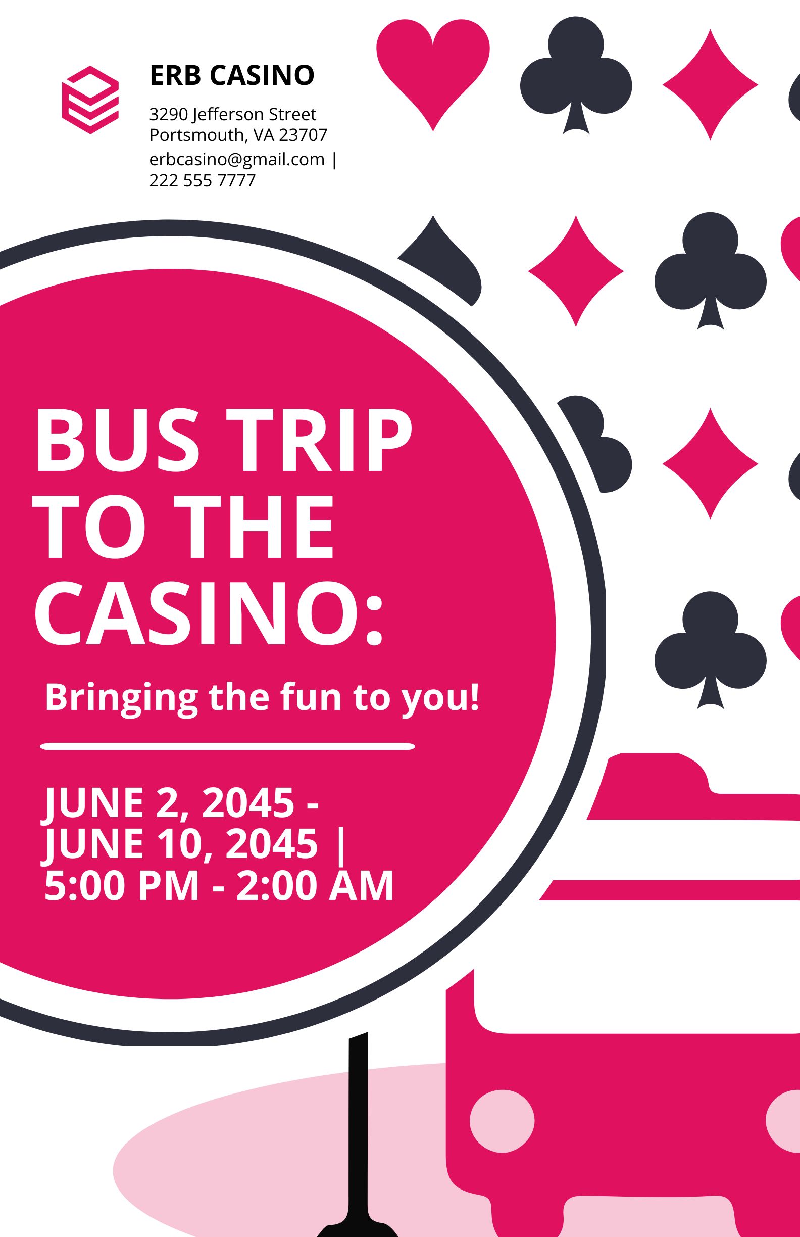 Casino Trip Poster Template