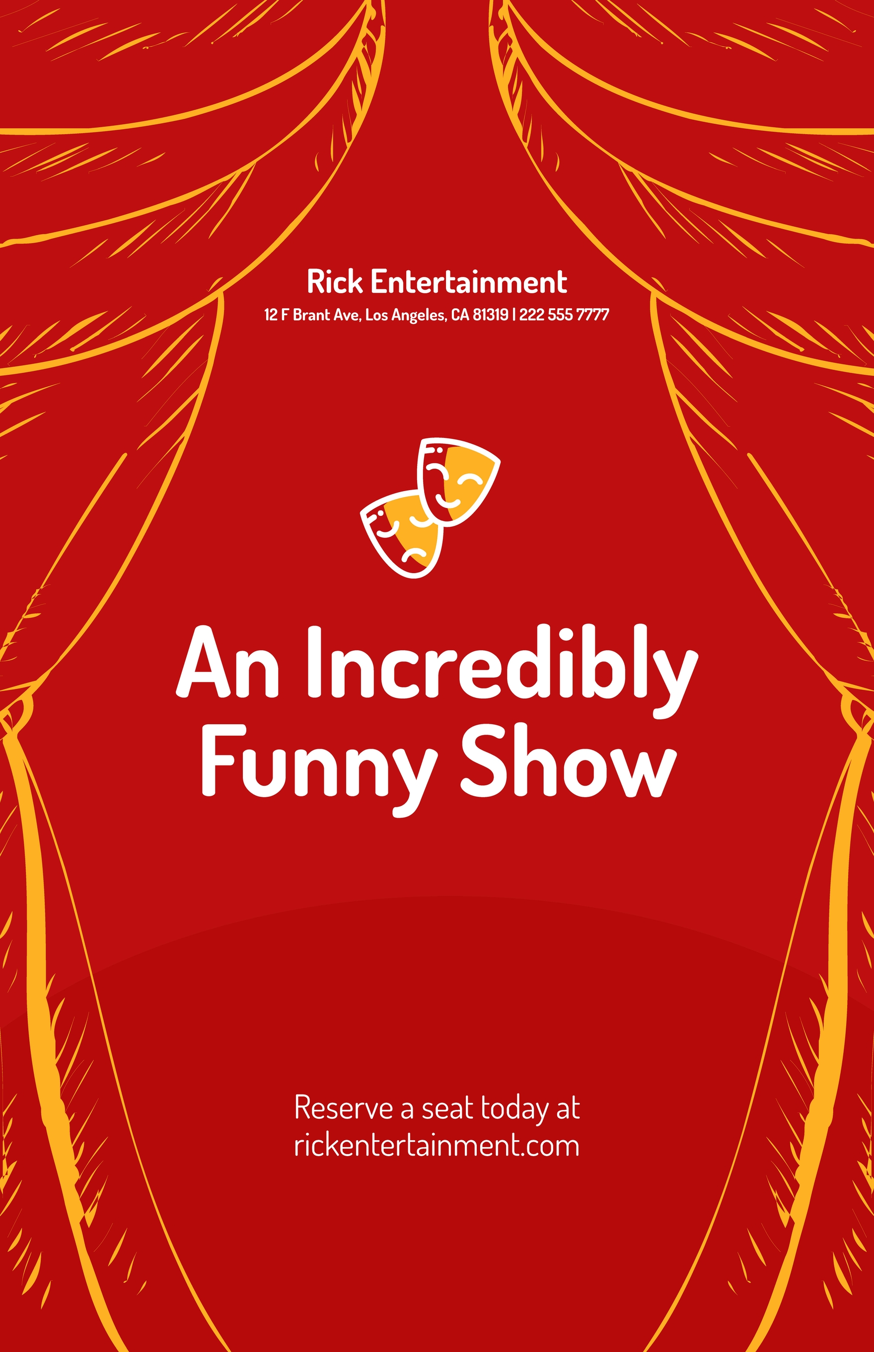 Free Funny Comedy Show Poster - Google Docs, Illustrator, Word, Apple  Pages, PSD, Publisher 
