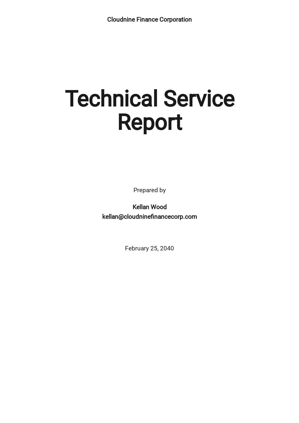 Free Service Report Templates, 12+ Download in Word, Pages, Google Docs