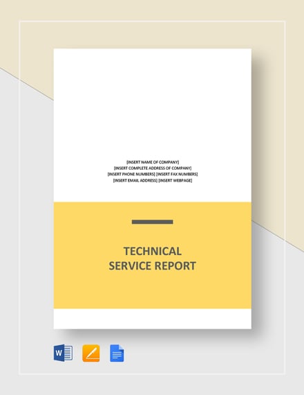 technical service report