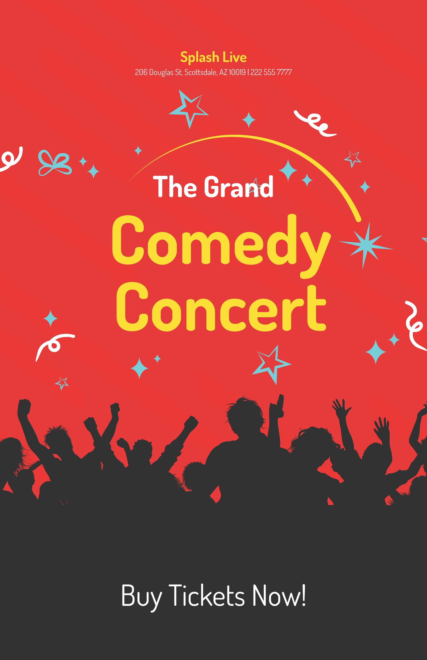 Comedy Show Concert Poster