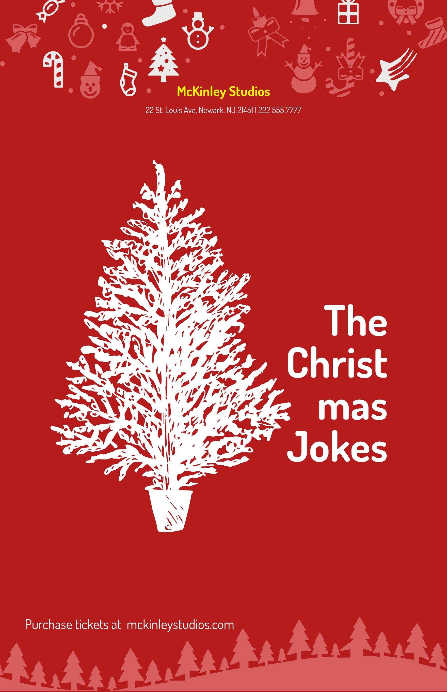 Holiday Comedy Show Poster Template