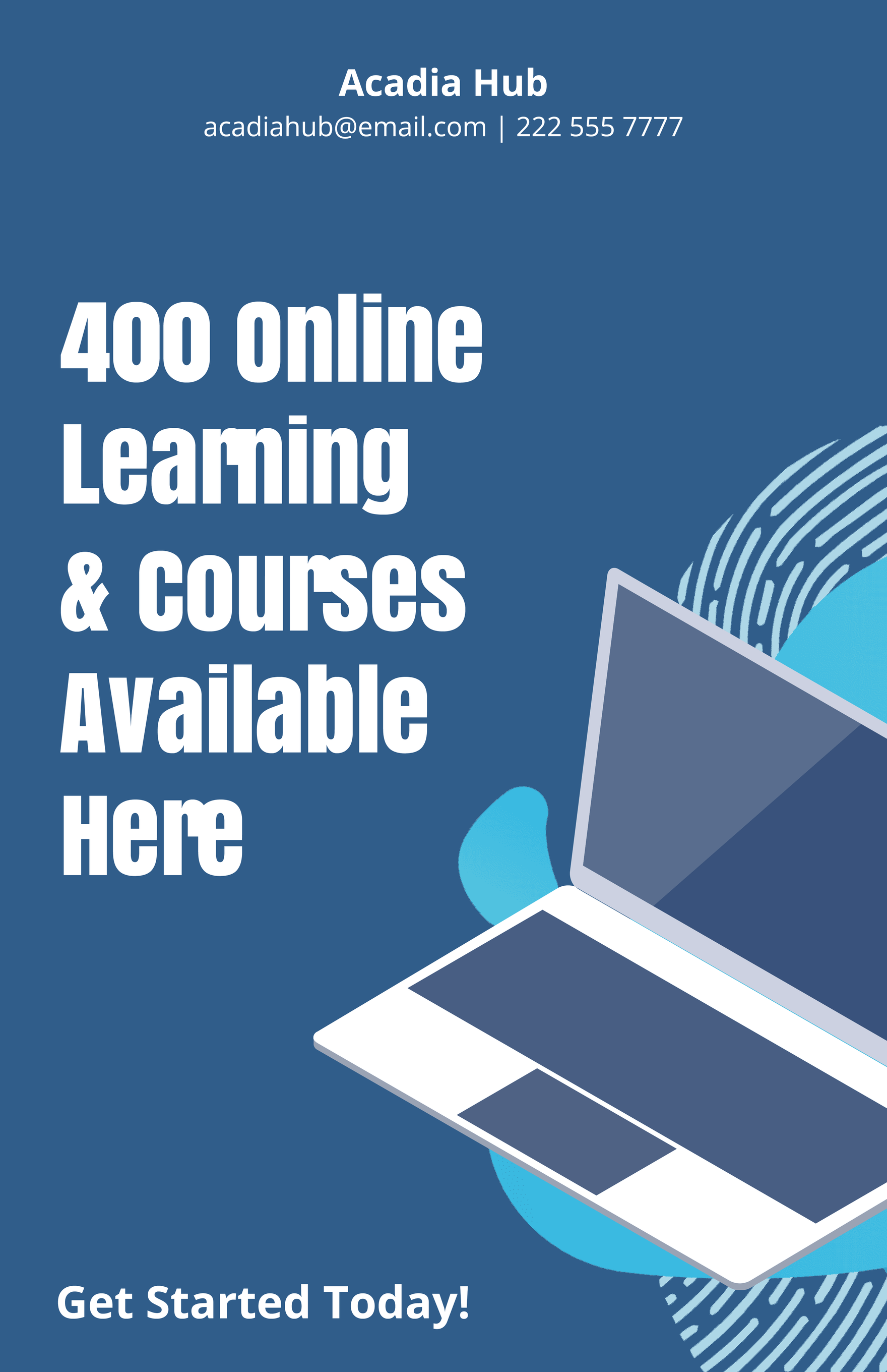 Online Course Poster Template