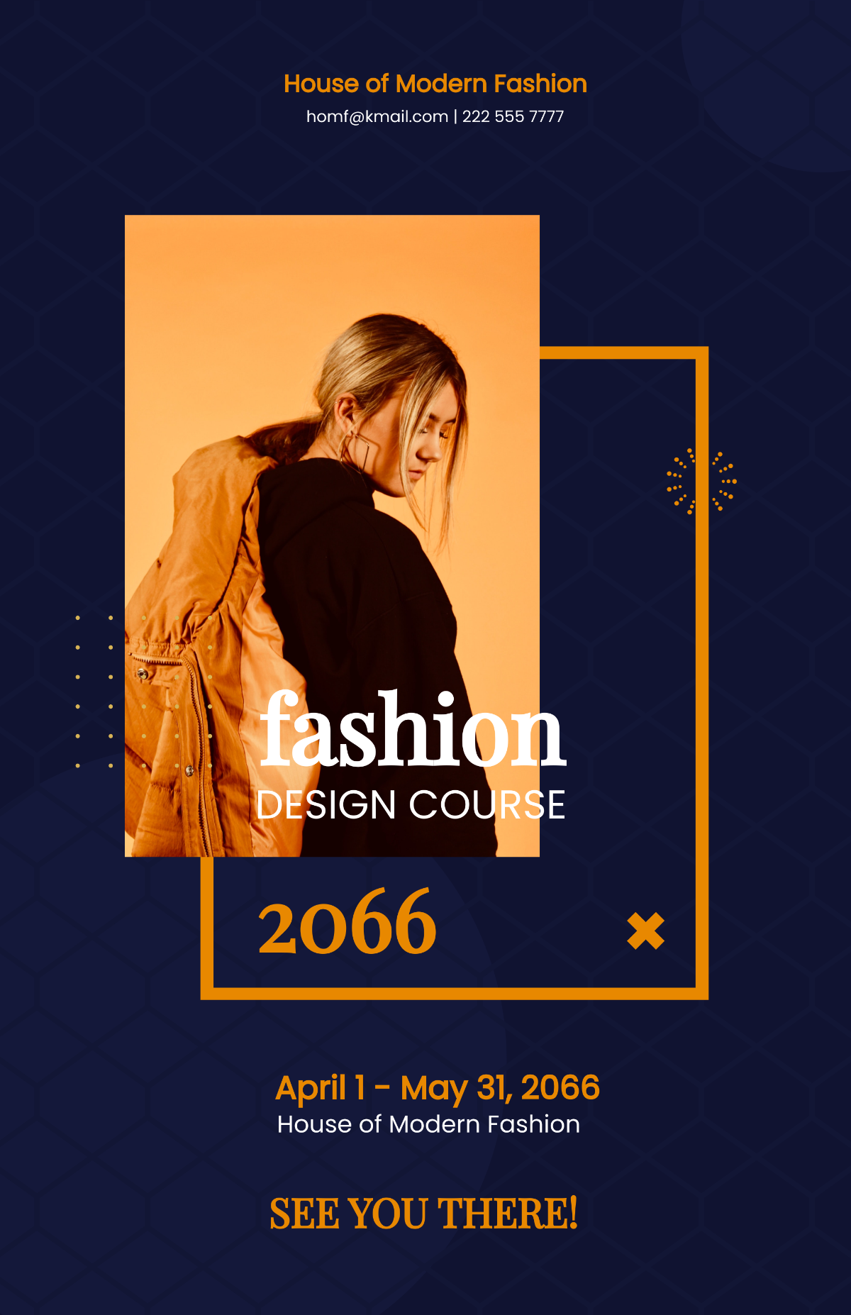 Free Fashion Course Poster Template