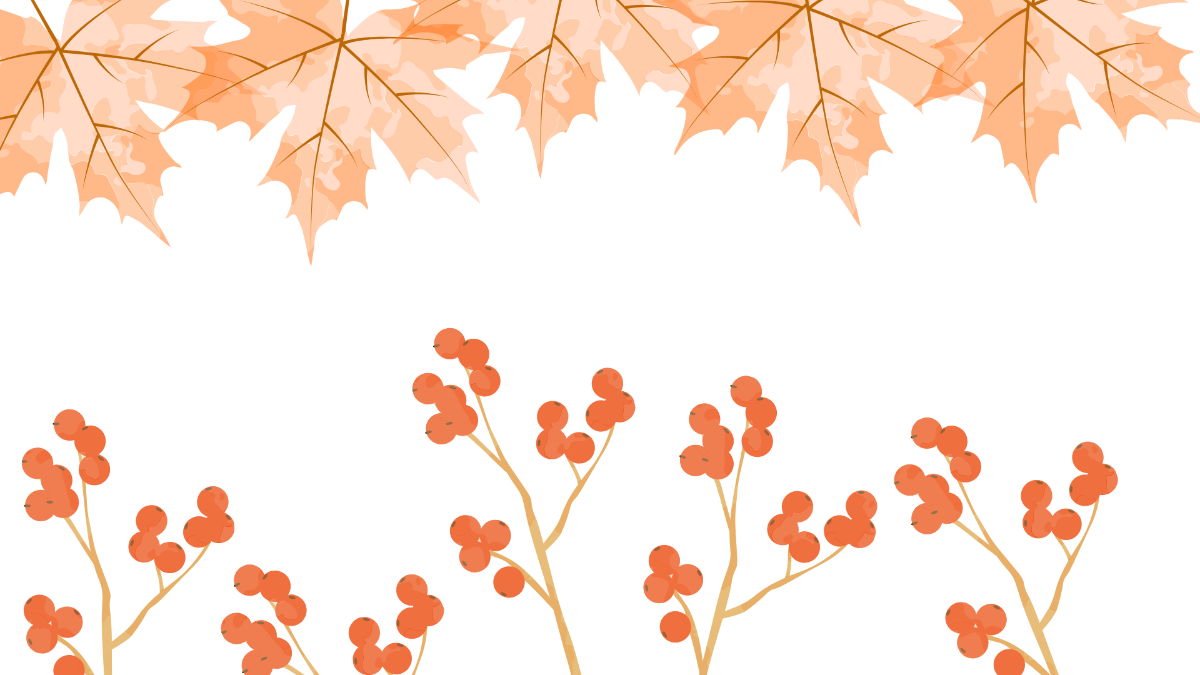 Autumn Watercolor Background Template