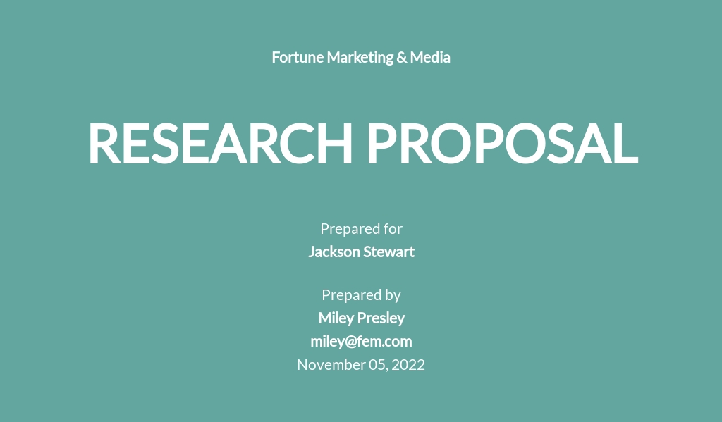 University Research Proposal Template Free PDF Google Docs Word 