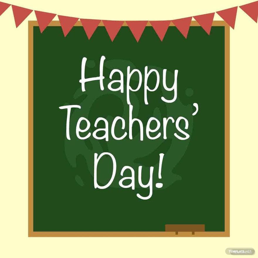 Teachers Day Wishes Vector