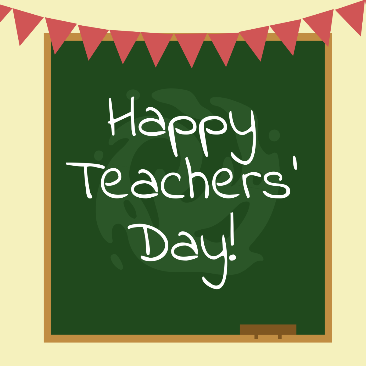 Teachers Day Wishes Vector Template