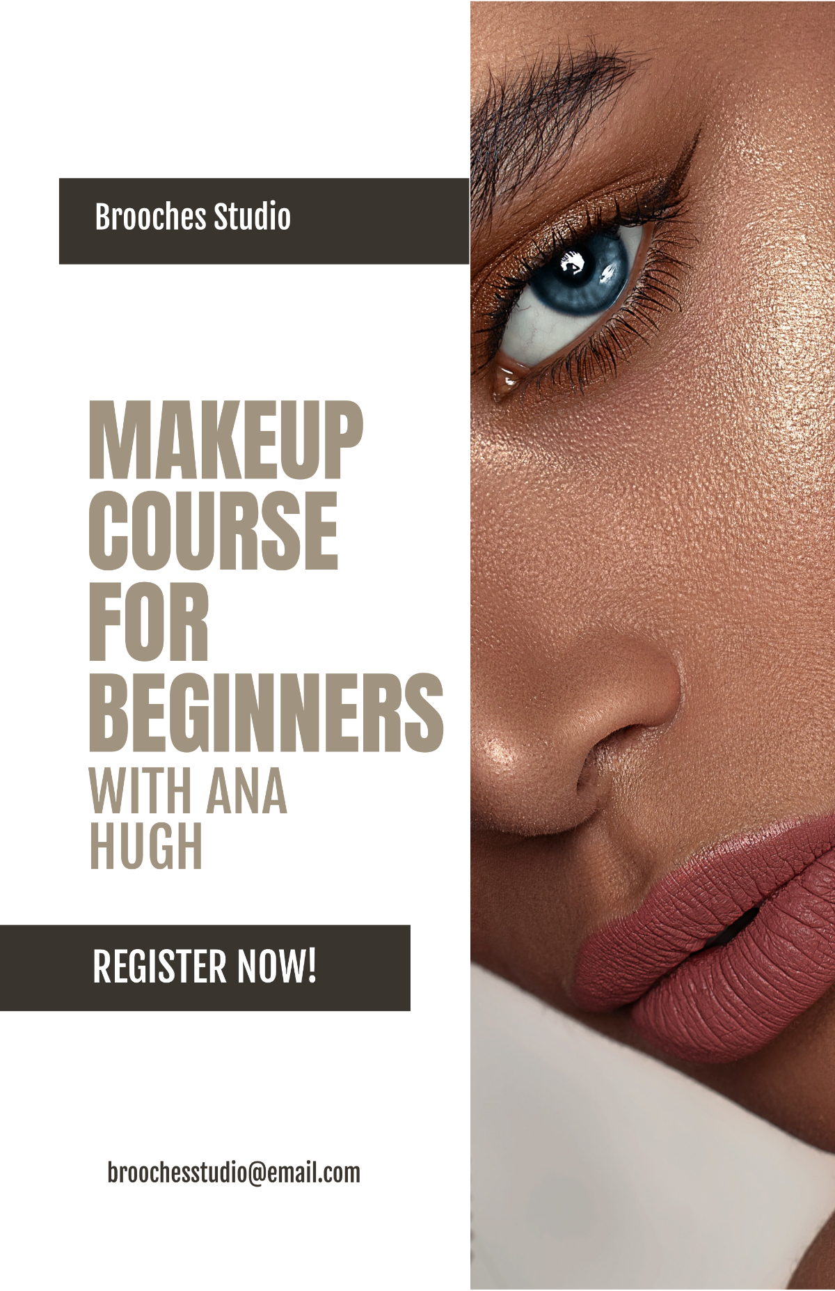 Free Makeup Course Poster Template