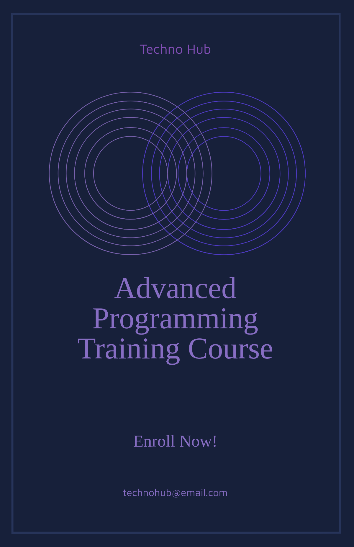 Free Training Course Poster Template