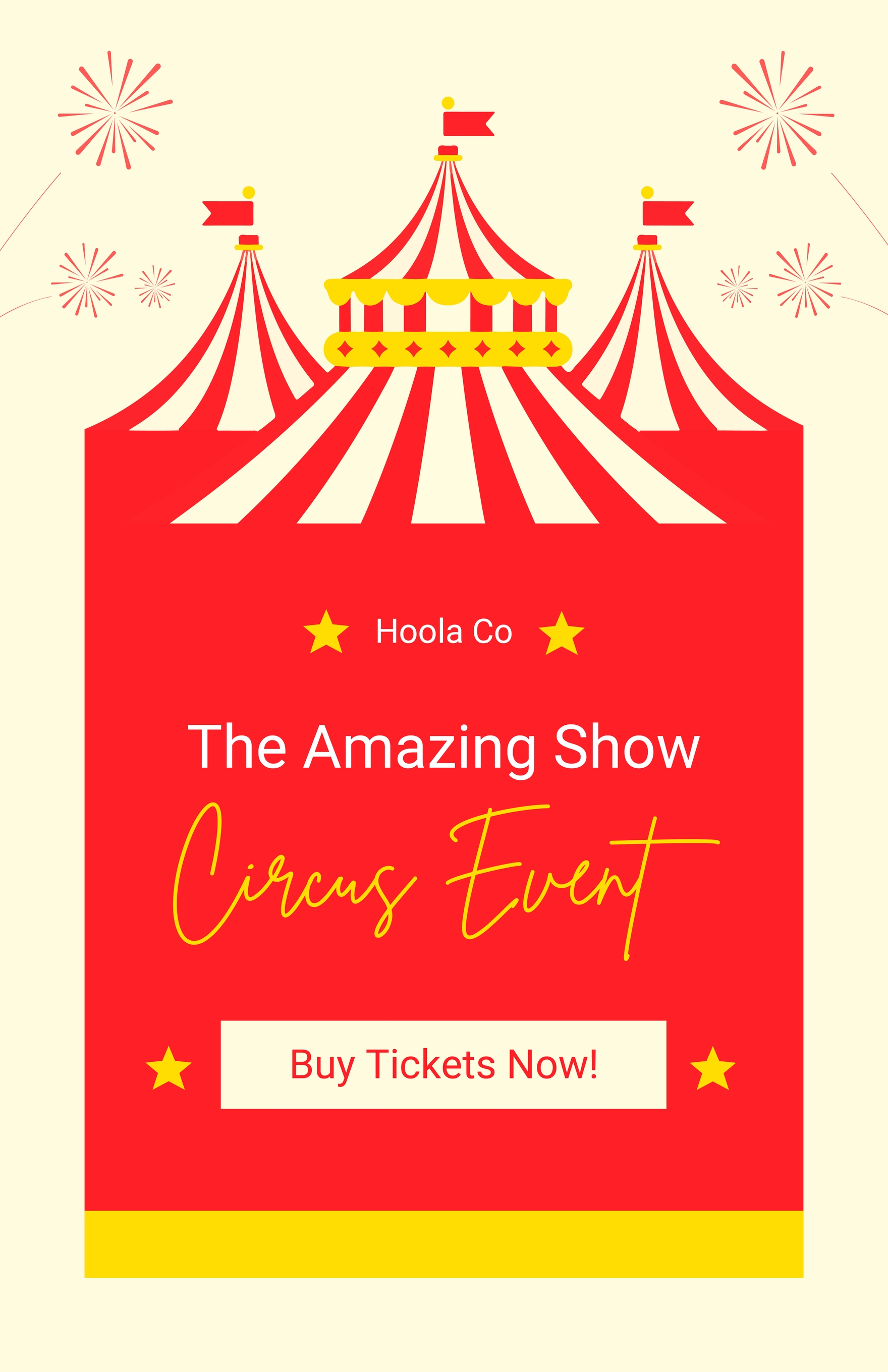 Circus Tent Poster Template