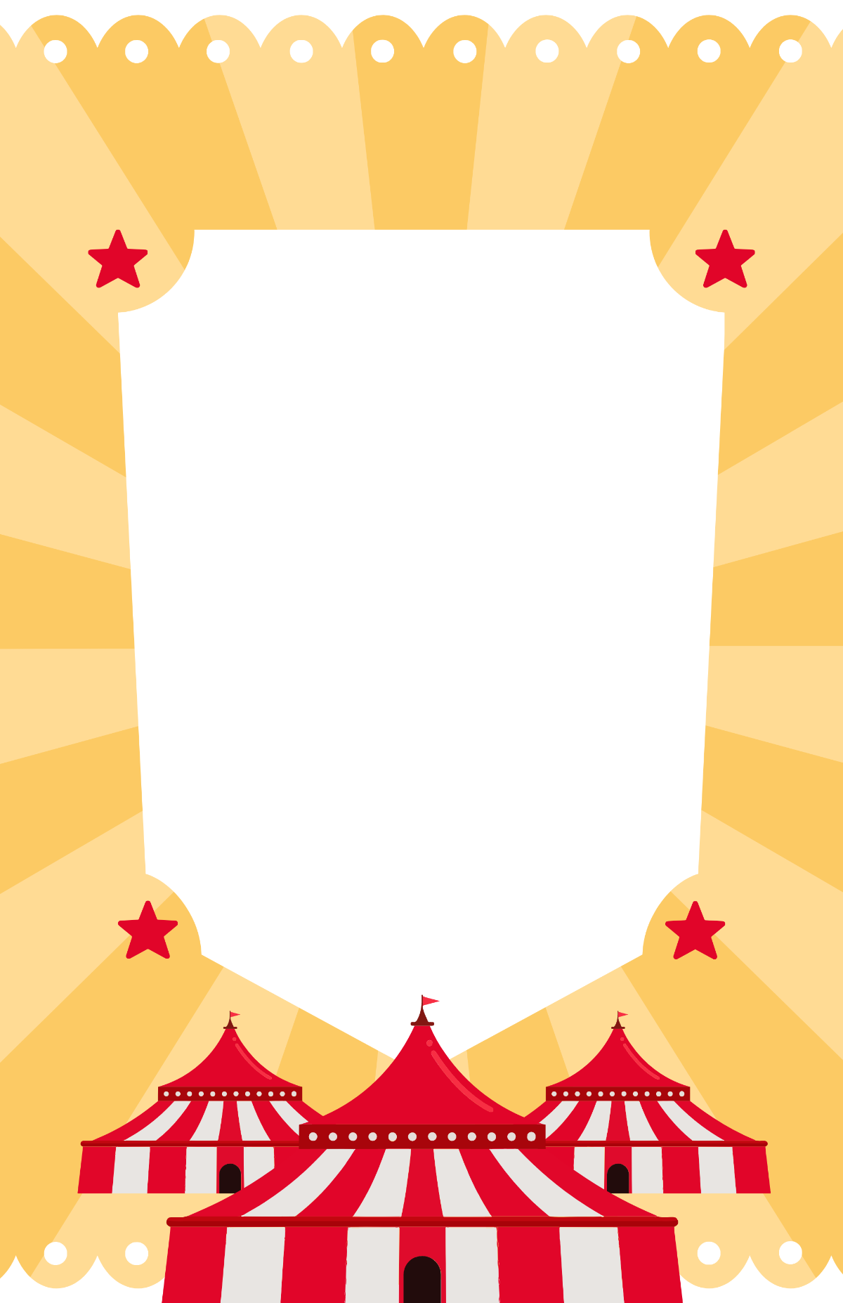 Blank Circus Poster Template