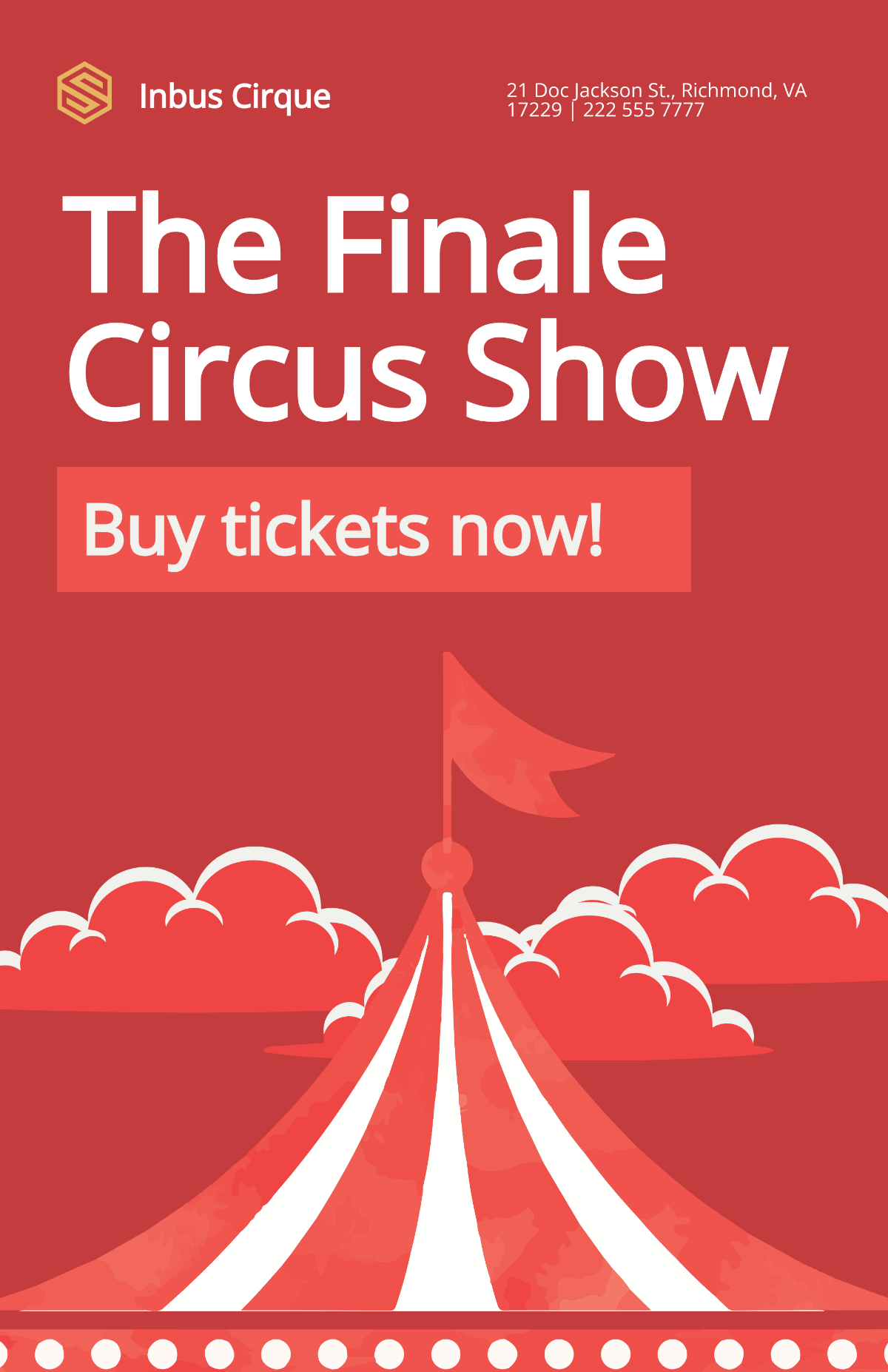 Red Circus Poster