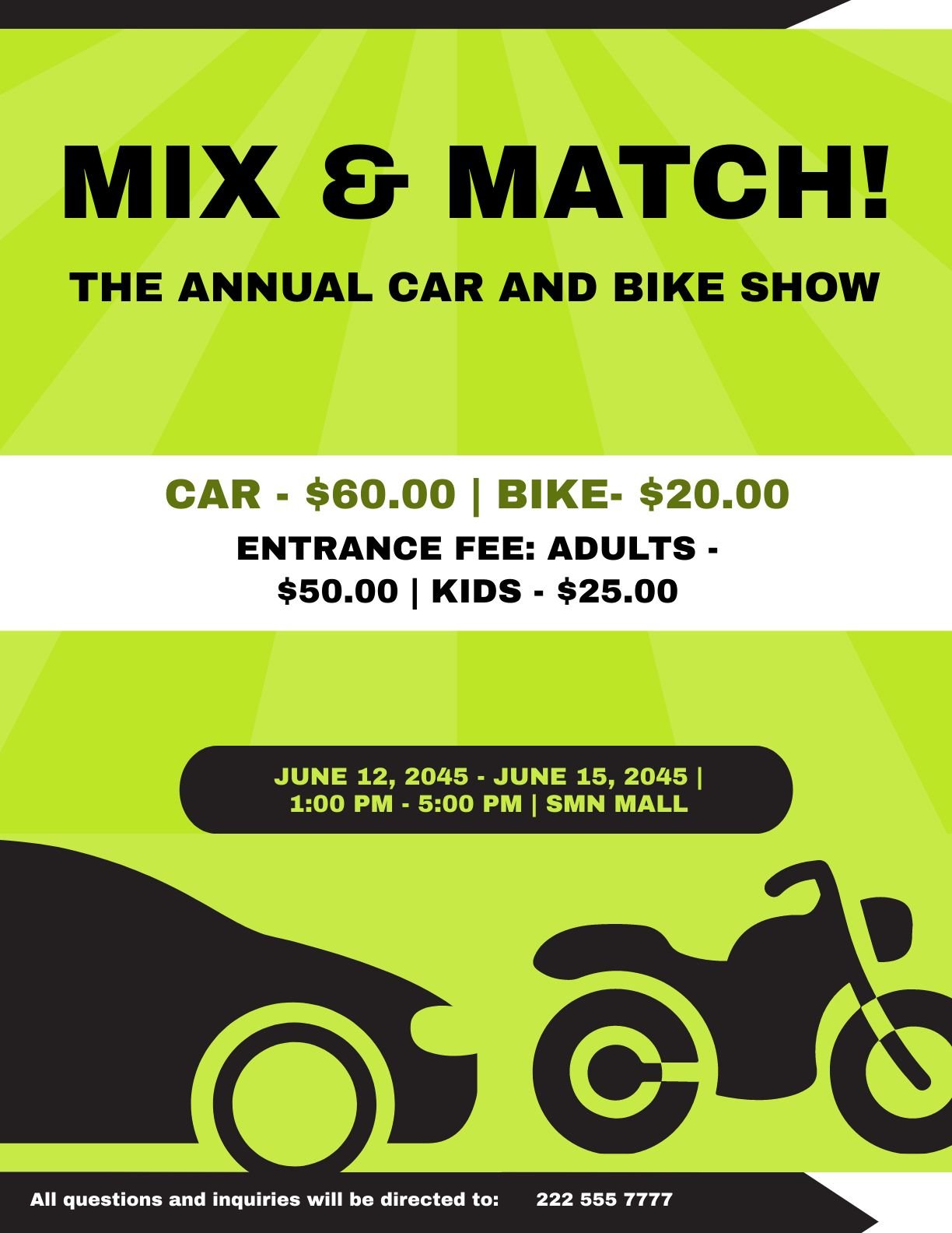 Car And Bike Show Flyer