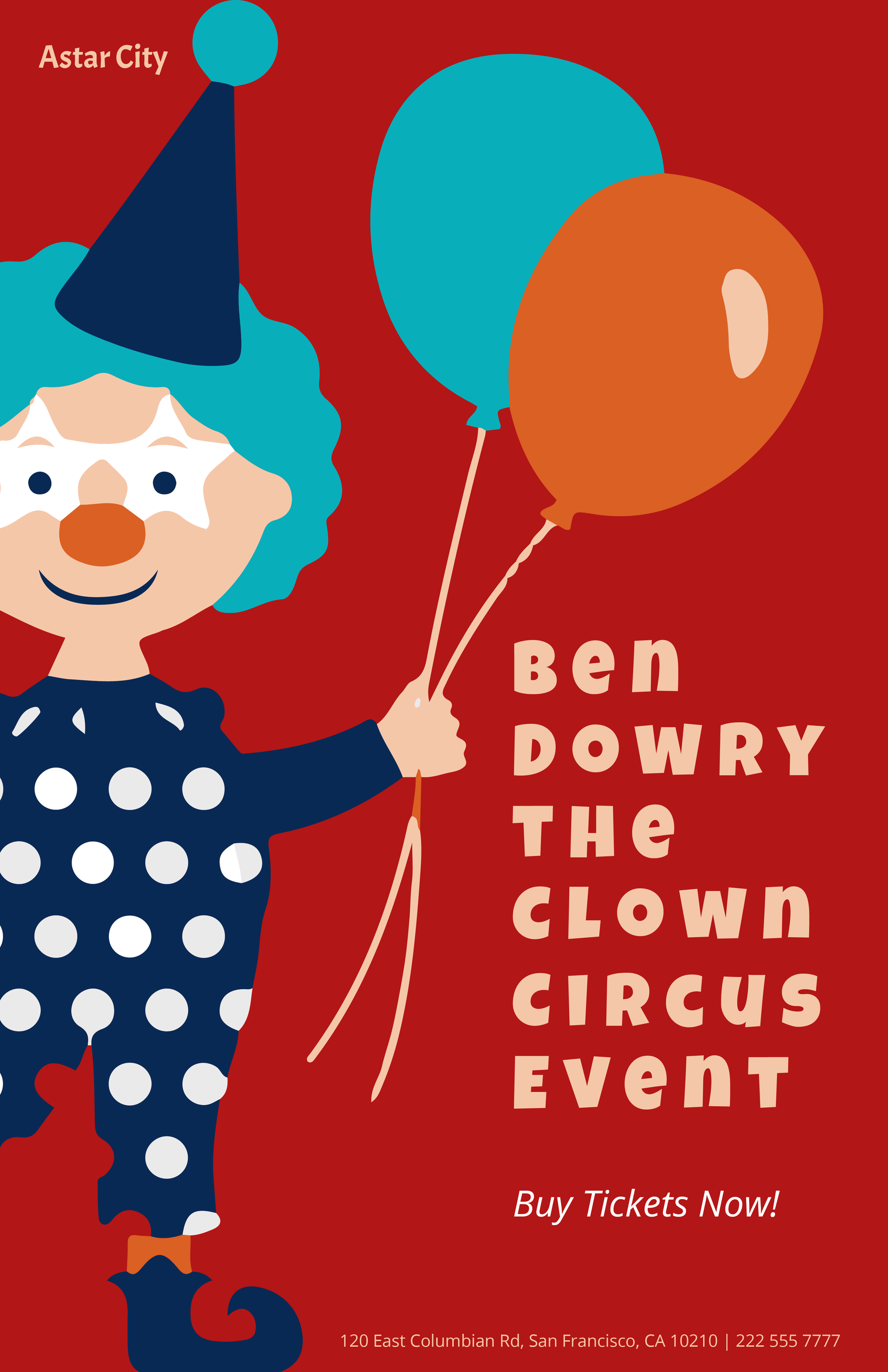 Circus Clown Poster